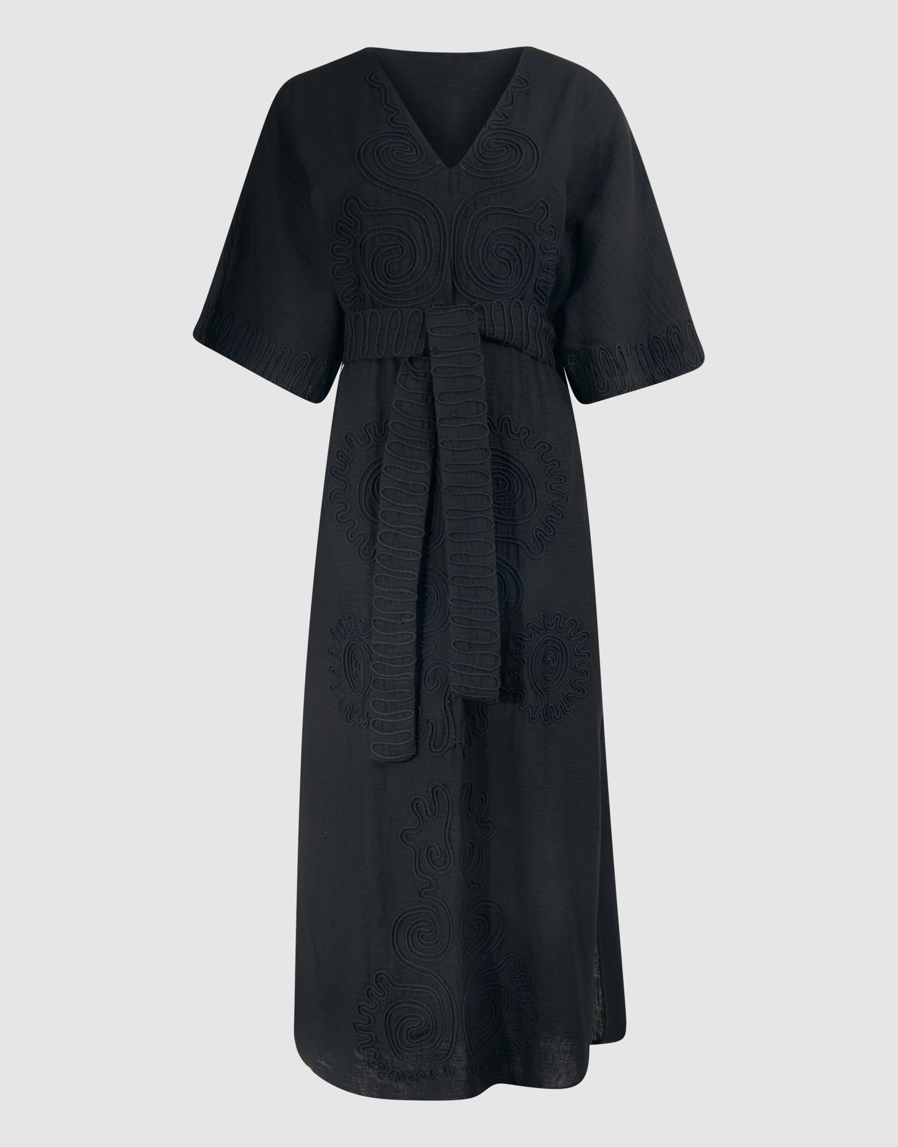 Tonal Maxi Jurk Zwart By Lonneke SHOEBY WOMEN