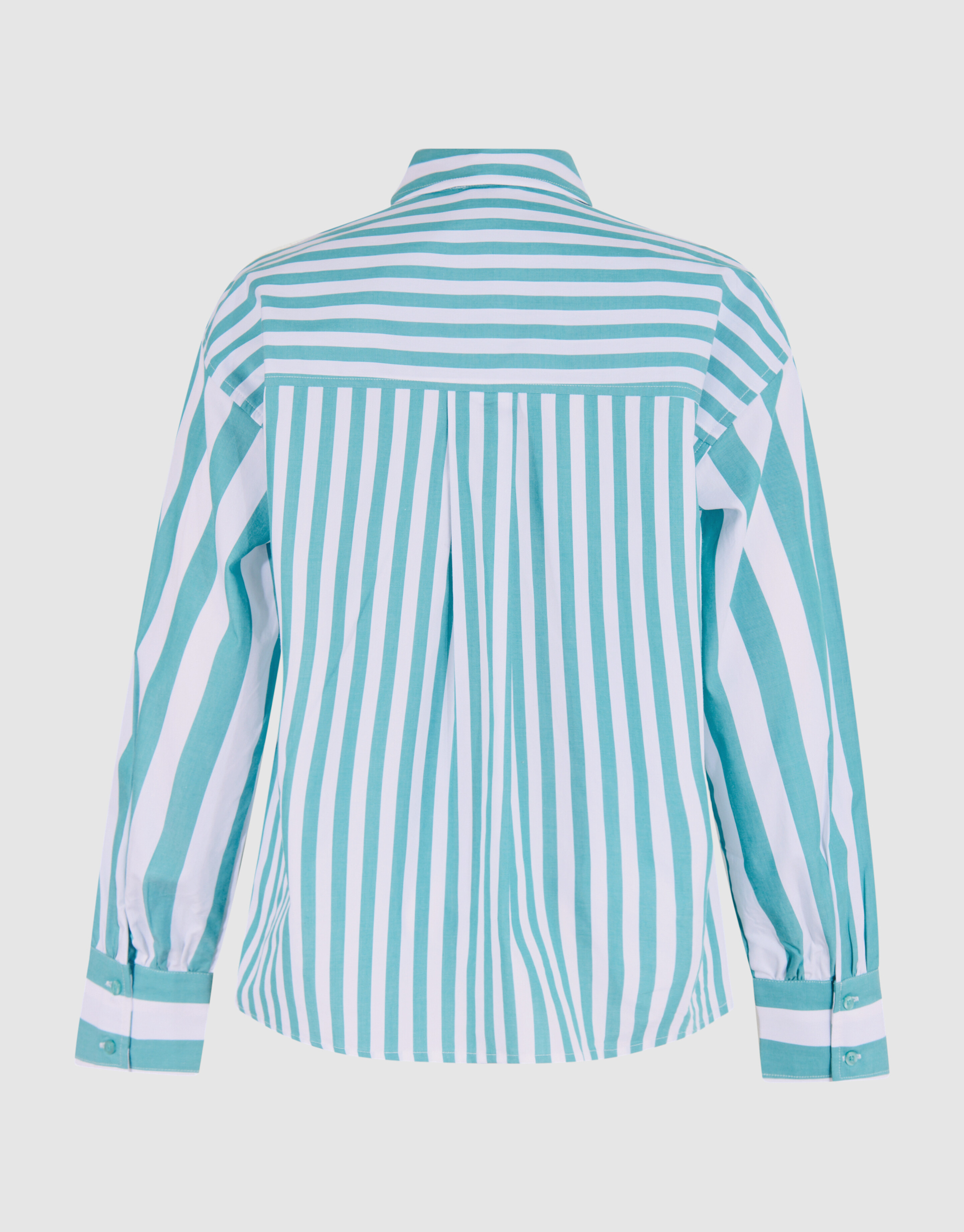 Pinstripe Blouse Groen By Mieke SHOEBY WOMEN