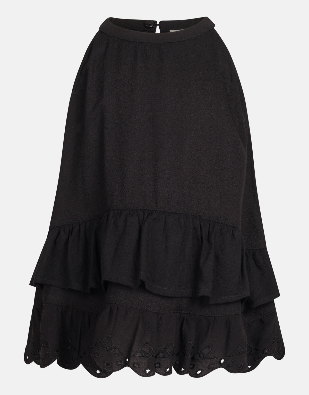 Embroidery Halter Top Zwart SHOEBY GIRLS