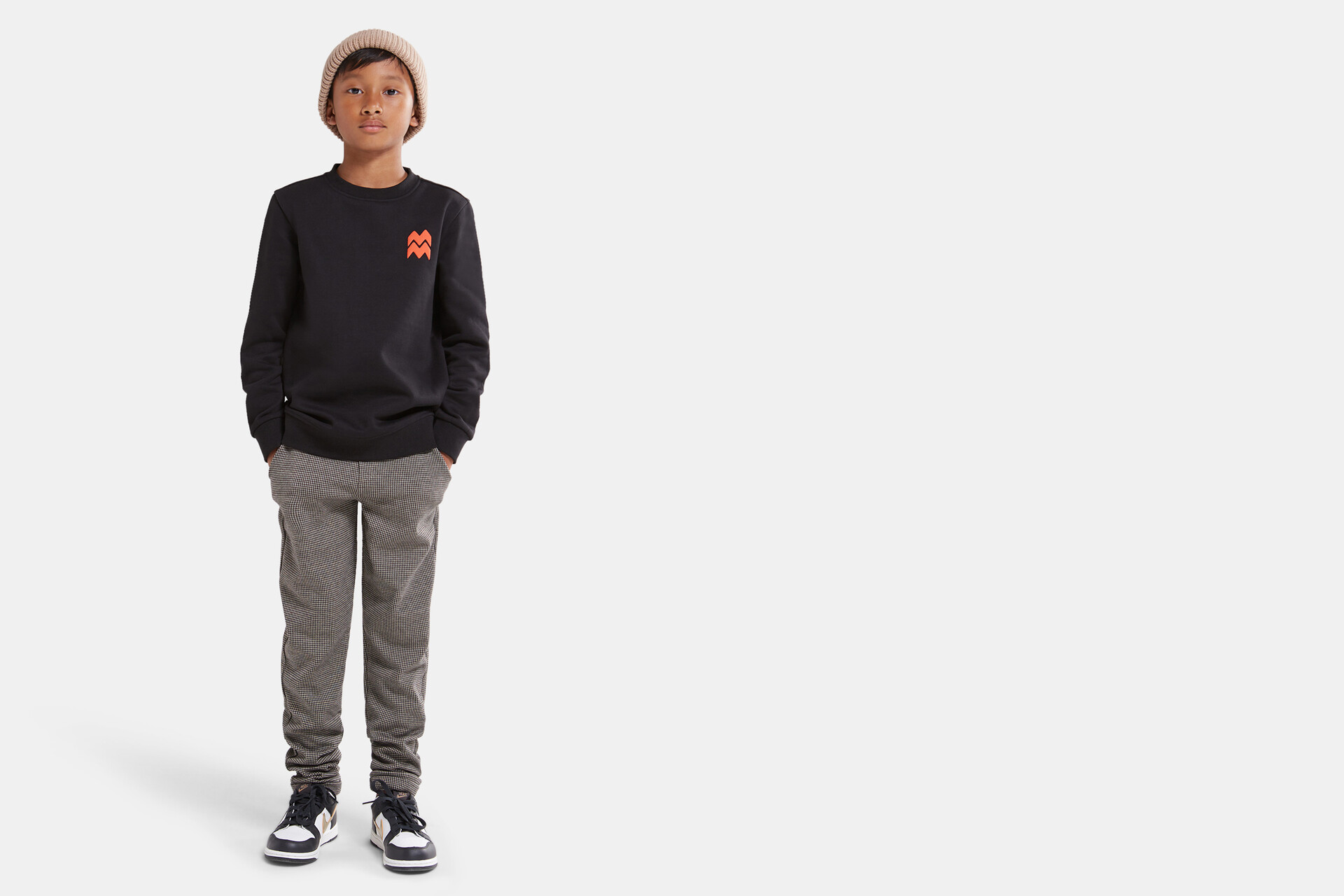 Print Sweater Zwart SHOEBY BOYS