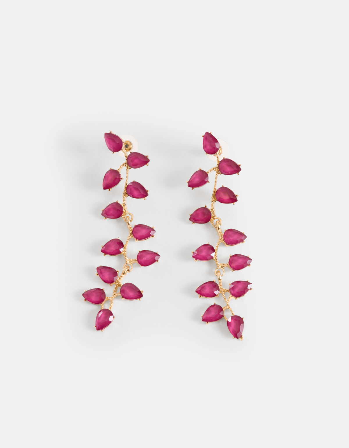 Leaf Oorbellen Paars SHOEBY ACCESSOIRES