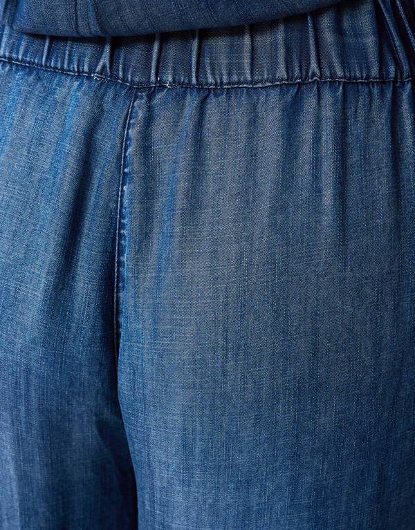 Wide Leg Pintuck Broek Blauw By Mieke SHOEBY WOMEN