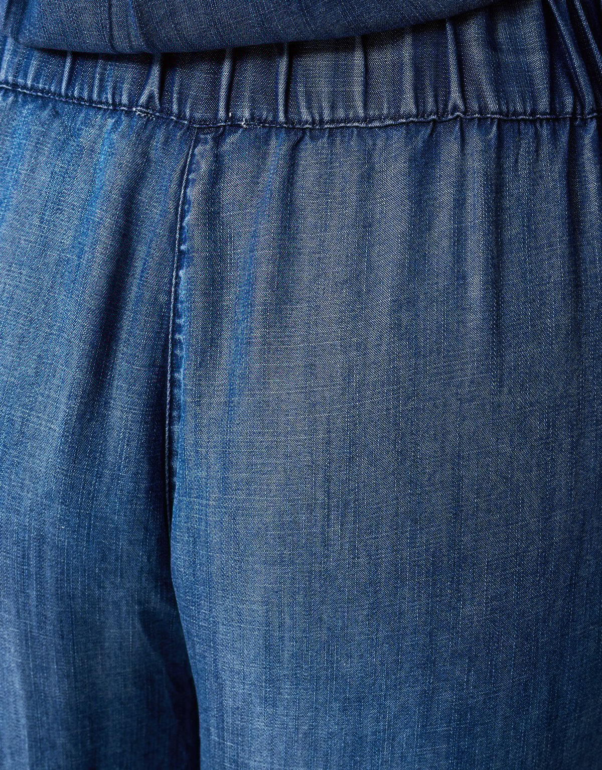 Wide Leg Pintuck Broek Blauw By Mieke SHOEBY WOMEN