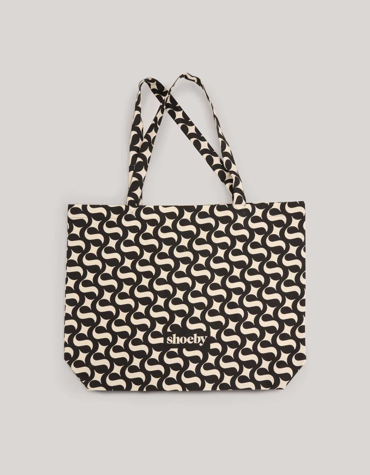 Shoeby Logo Shopper Zwart SHOEBY ACCESSOIRES