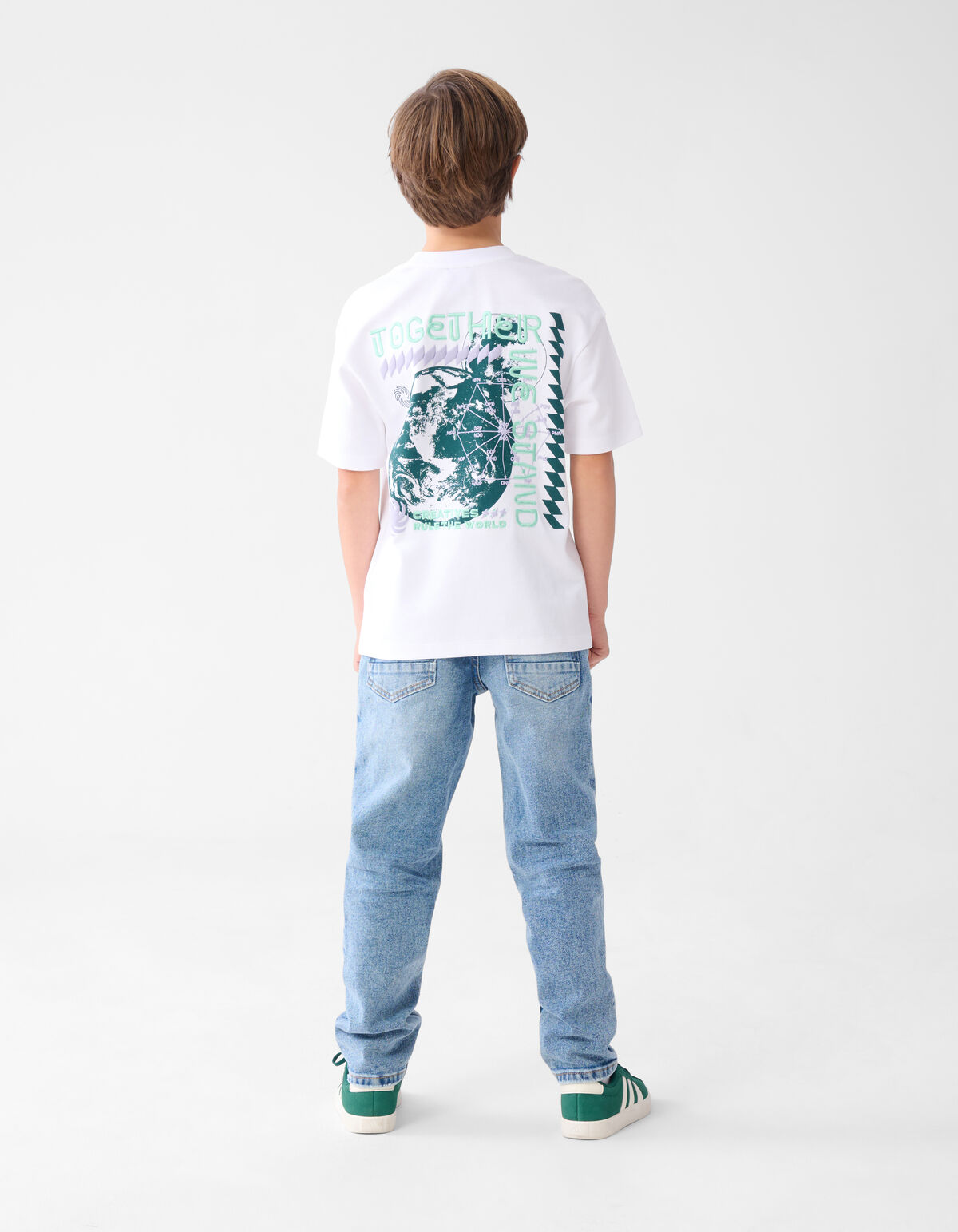 Artwork T-shirt Wit SHOEBY BOYS