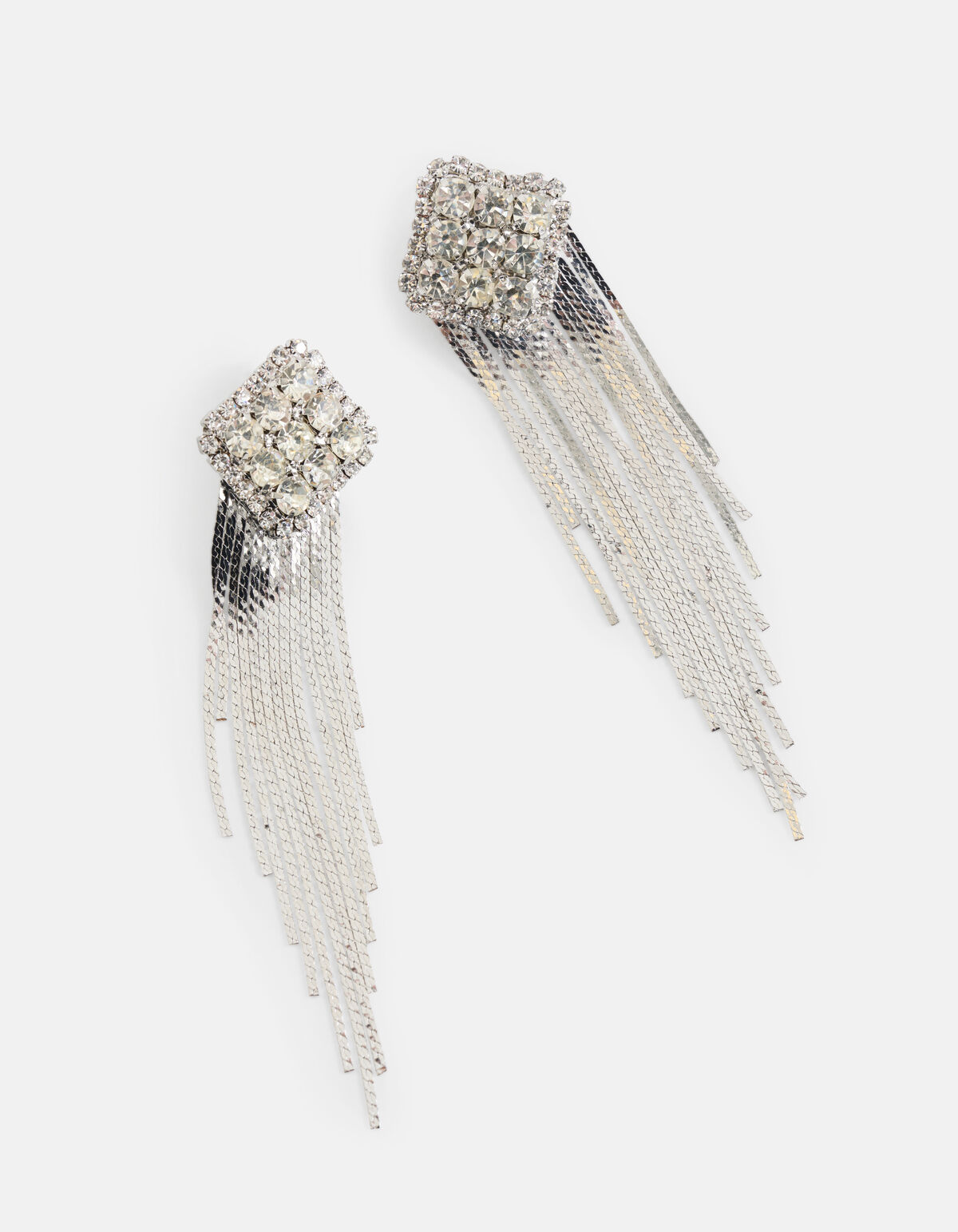 Strass Oorbellen Zilver SHOEBY ACCESSOIRES