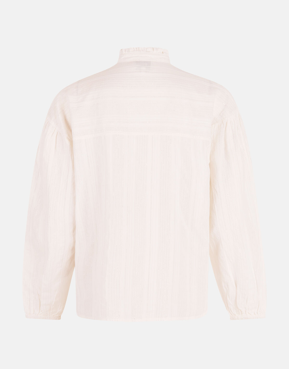 Gestreepte Lurex Blouse Gebroken Wit SHOEBY WOMEN