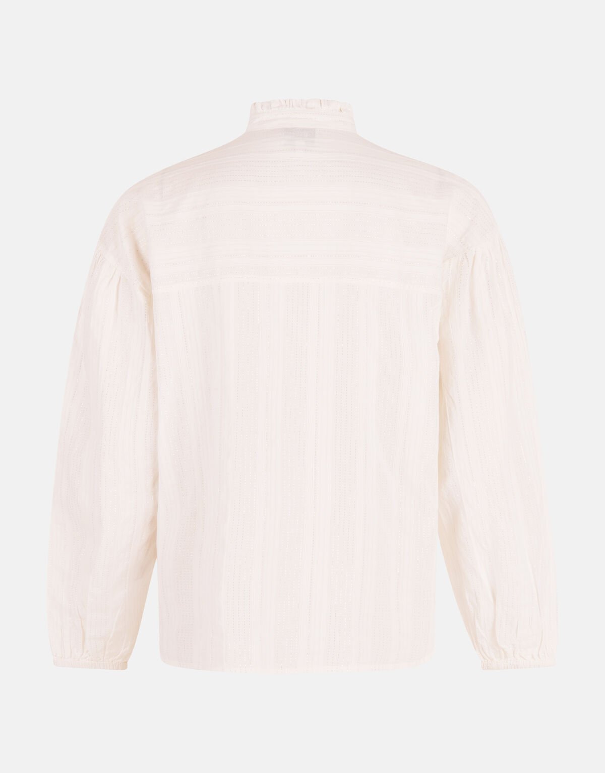 Gestreepte Lurex Blouse Gebroken Wit SHOEBY WOMEN