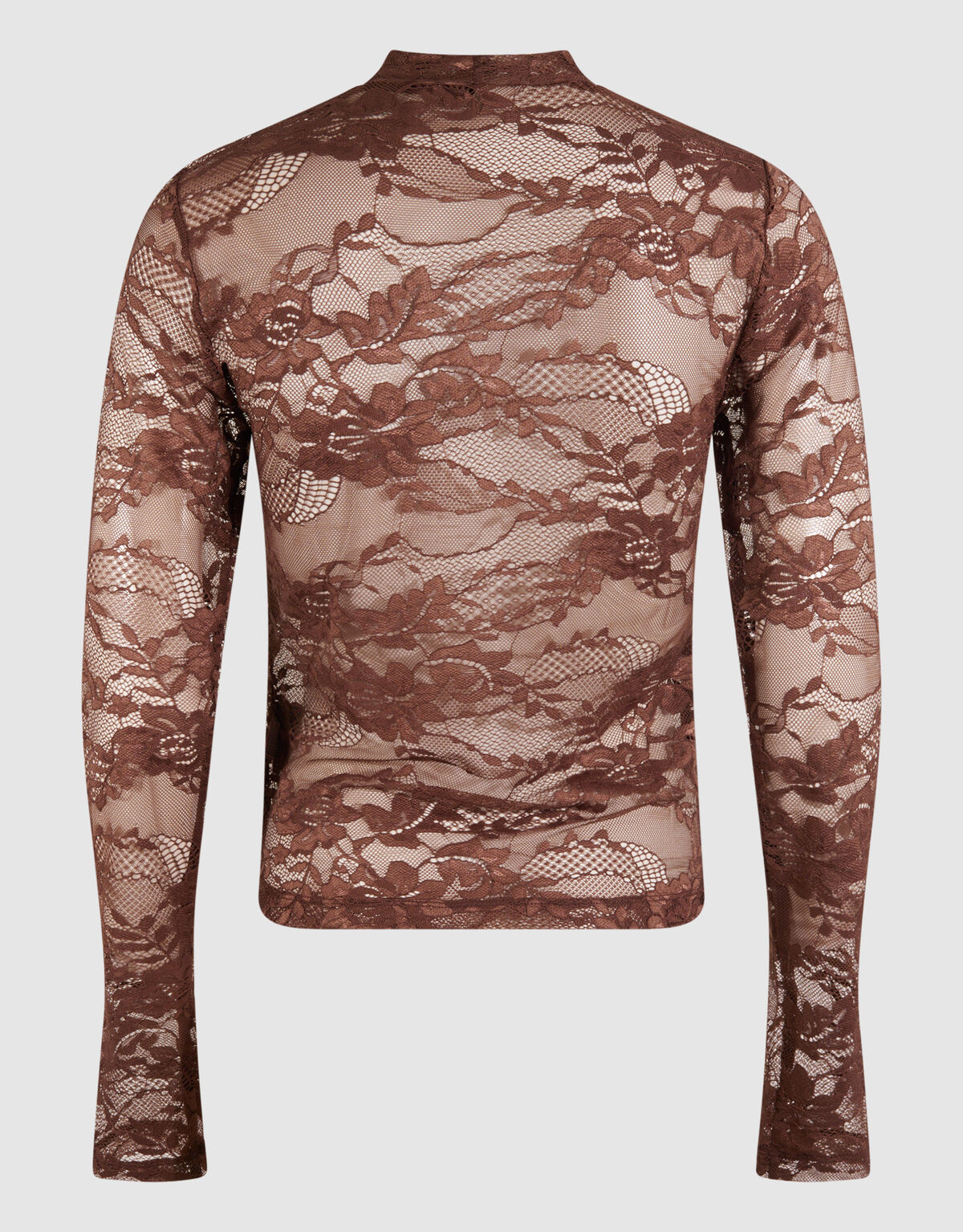 Flower Kanten Top Donkerbruin SHOEBY WOMEN