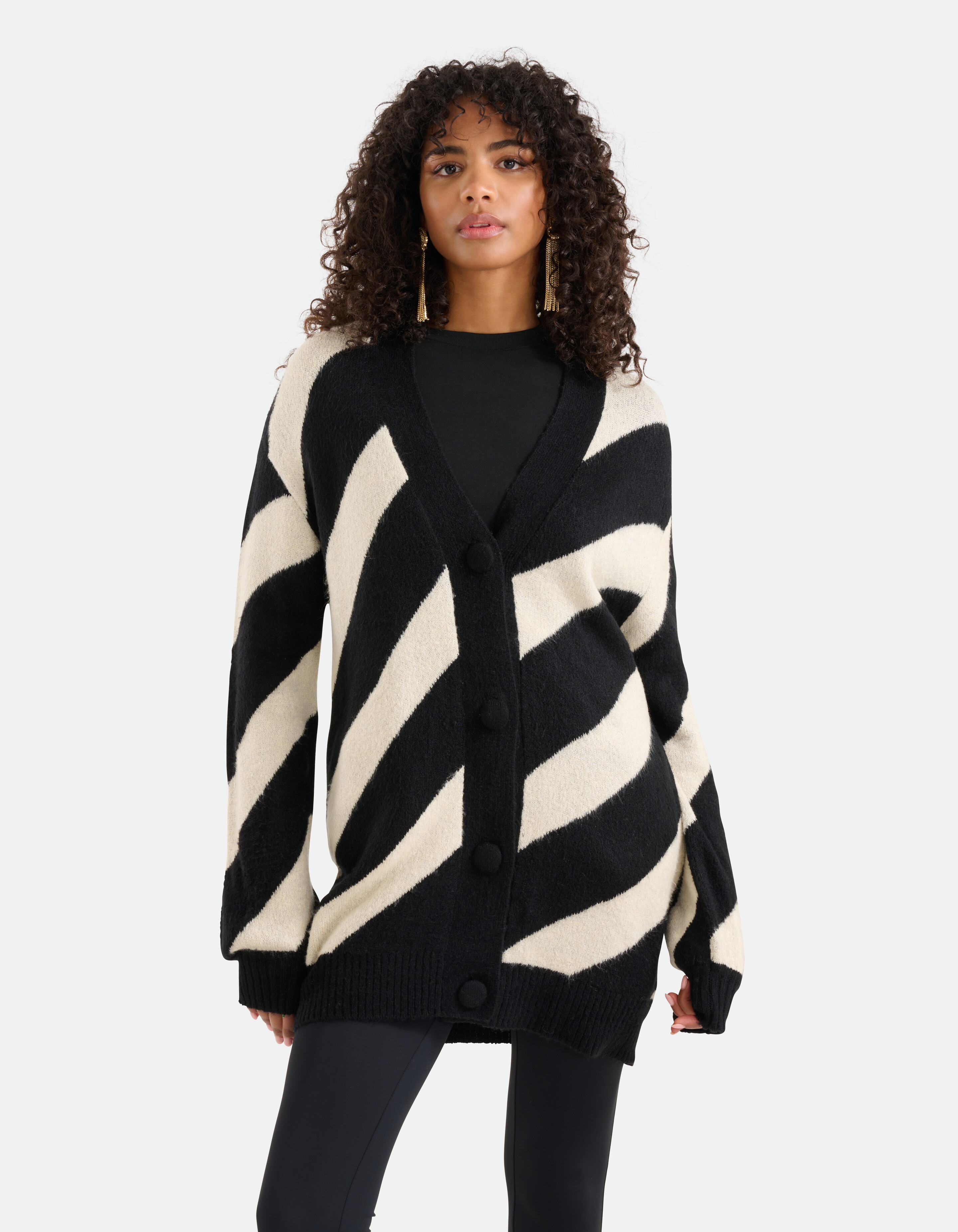 Gestreept Vest Zwart SHOEBY WOMEN