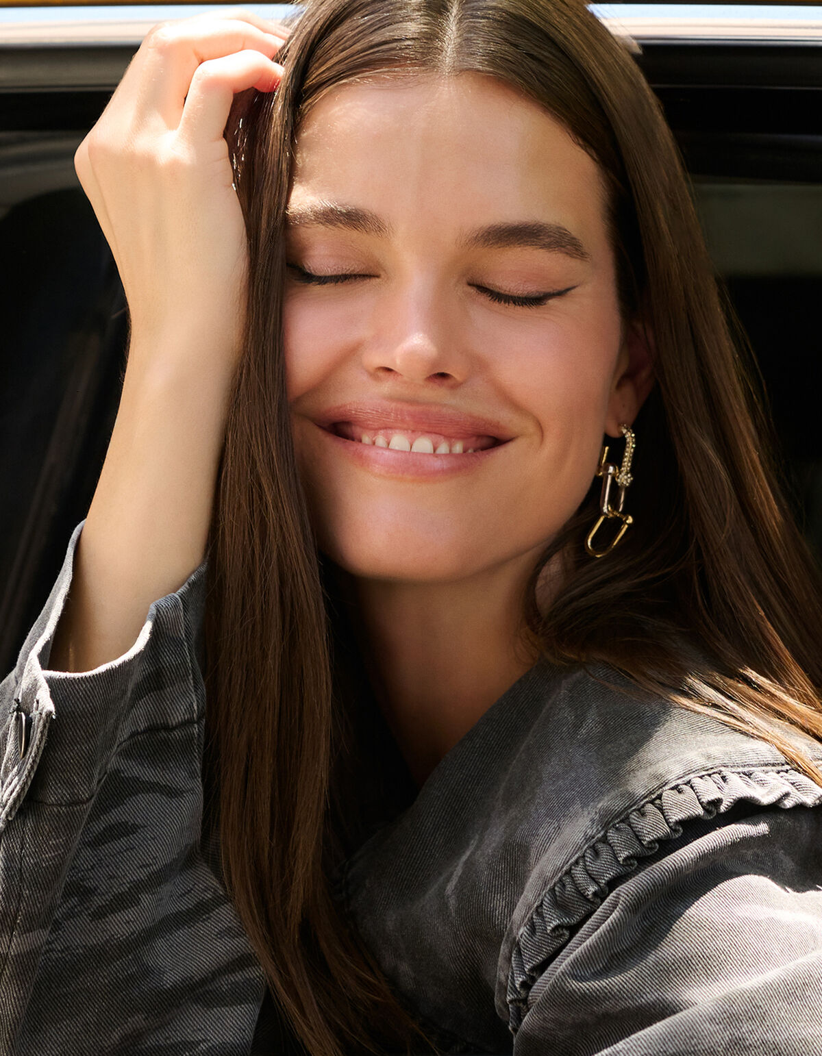 Link Strass Oorbellen Goud SHOEBY ACCESSOIRES