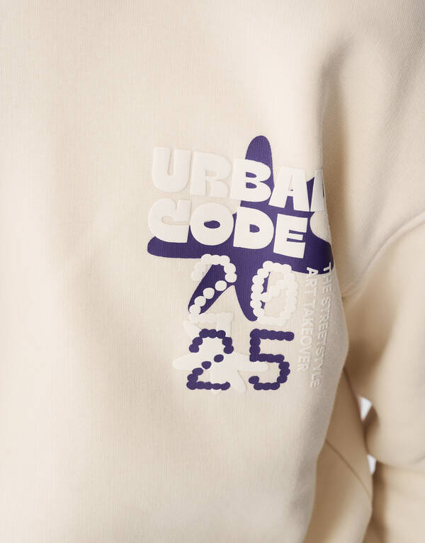 Urban Artwork Sweater Beige SHOEBY BOYS