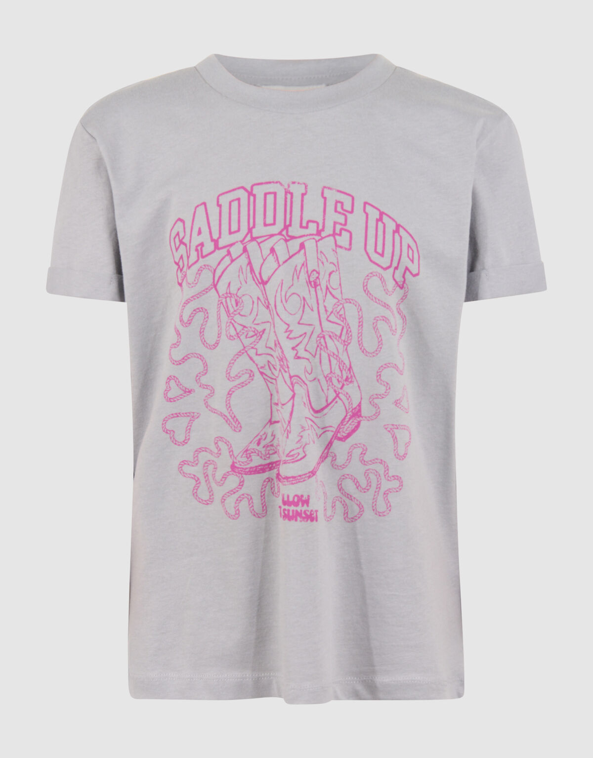 Artwork T-shirt Lichtgrijs SHOEBY GIRLS