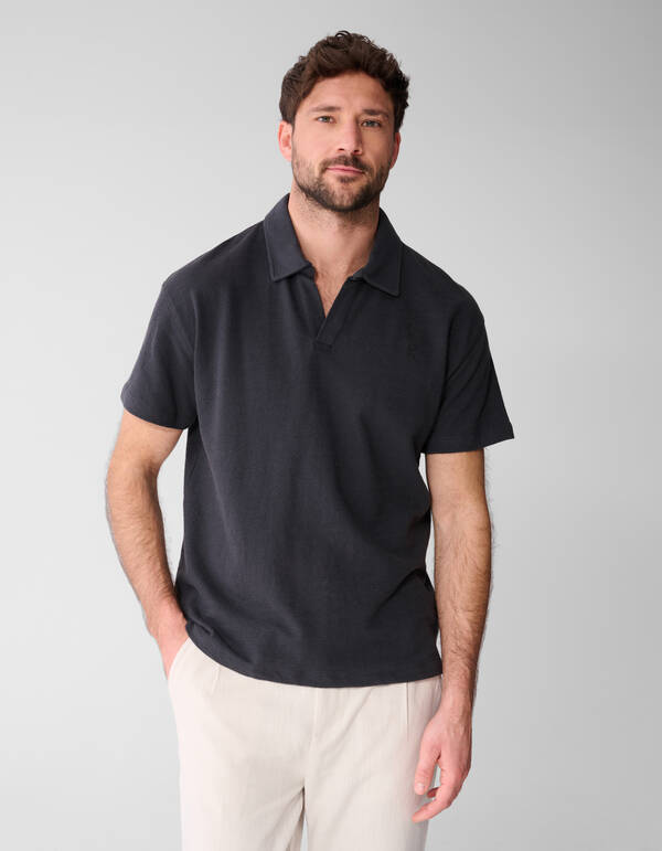 Relaxed Polo Donkergrijs SHOEBY MEN