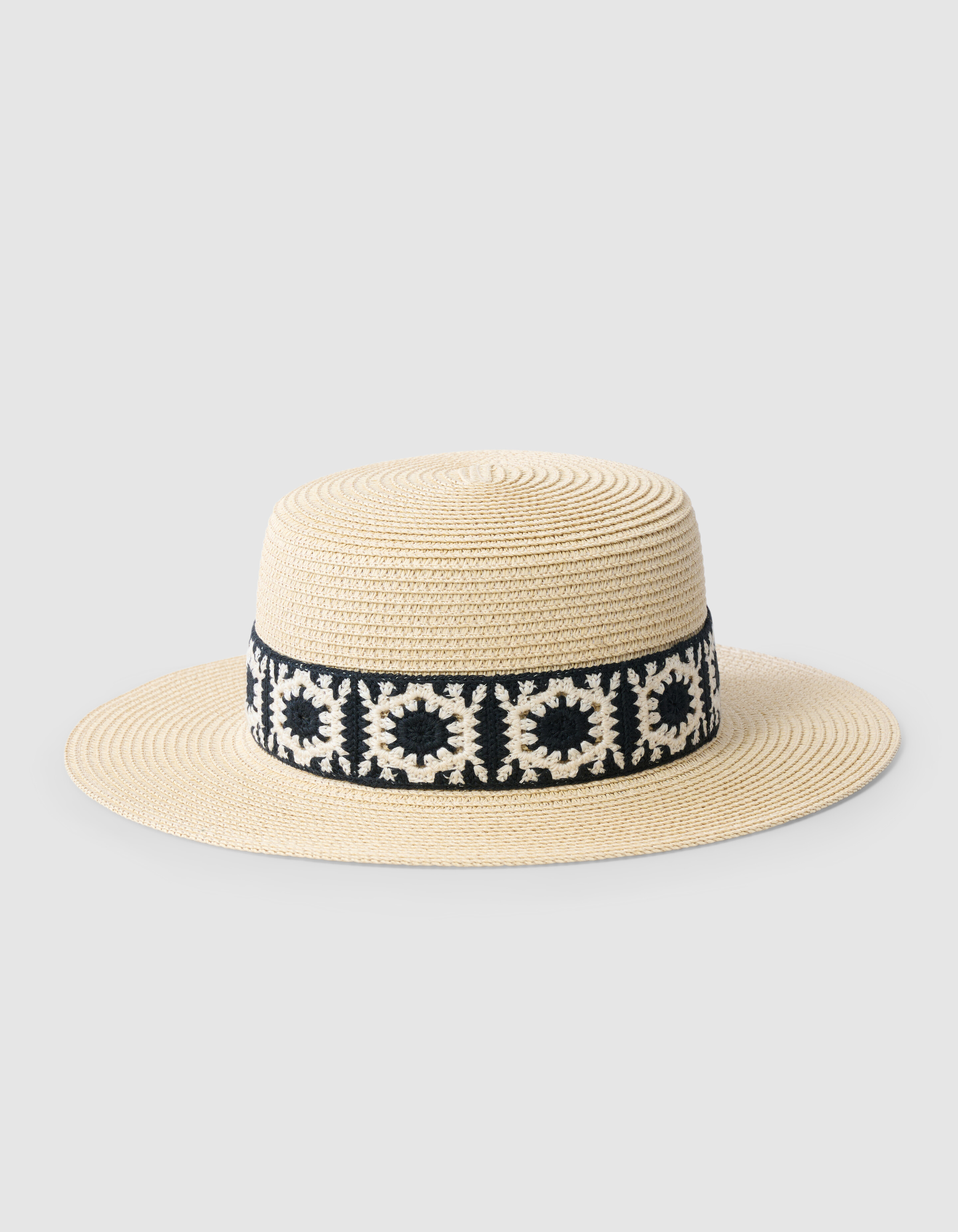 Crochet Hoed Beige SHOEBY ACCESSOIRES