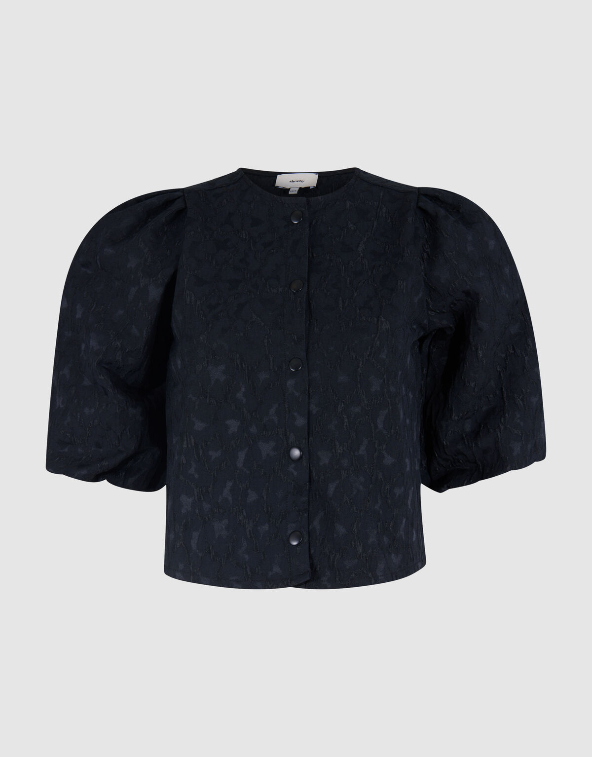 Leopard Puff Jack Zwart SHOEBY WOMEN