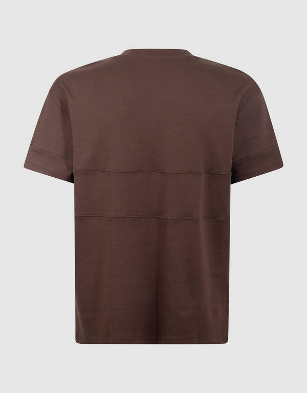 Minimalistisch T-shirt Donkerbruin SHOEBY MEN