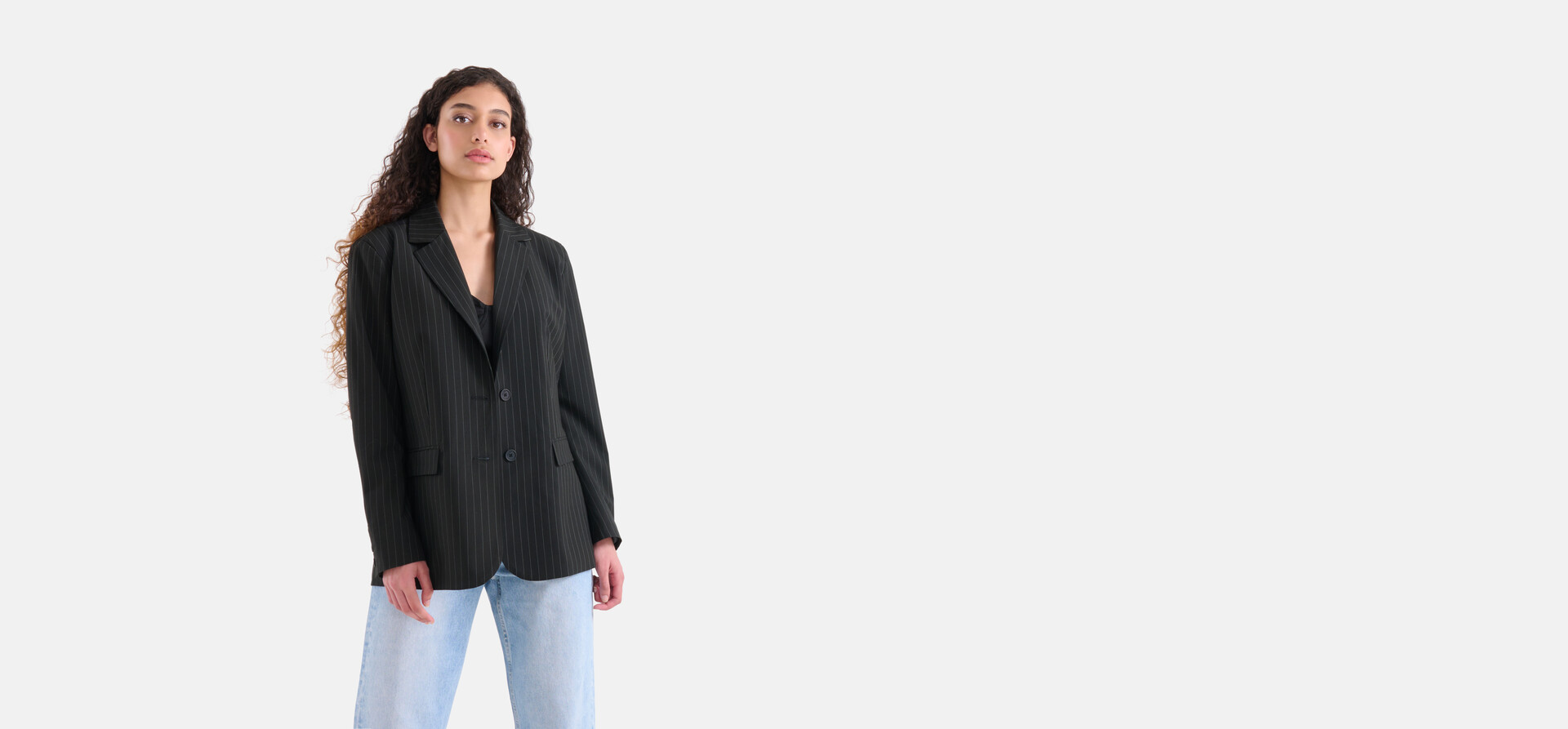 Pinstripe Blazer Zwart SHOEBY WOMEN