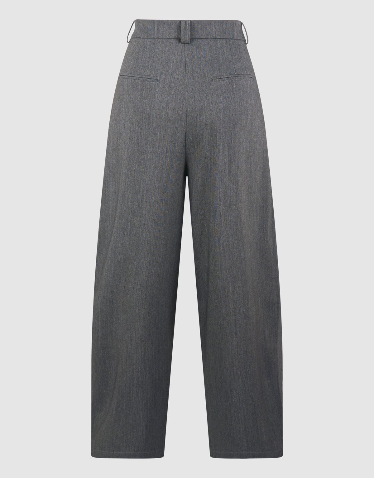 Pleated Flap Wide Leg Broek Grijs SHOEBY WOMEN
