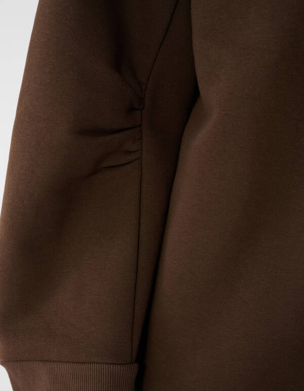 Kanten Oversized Sweater Donkerbruin SHOEBY WOMEN