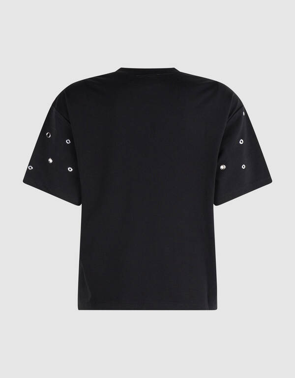 Eyelet T-shirt Zwart SHOEBY WOMEN