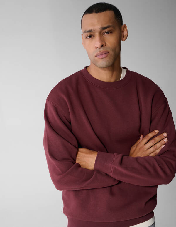 Crewneck Trui Donkerrood SHOEBY MEN