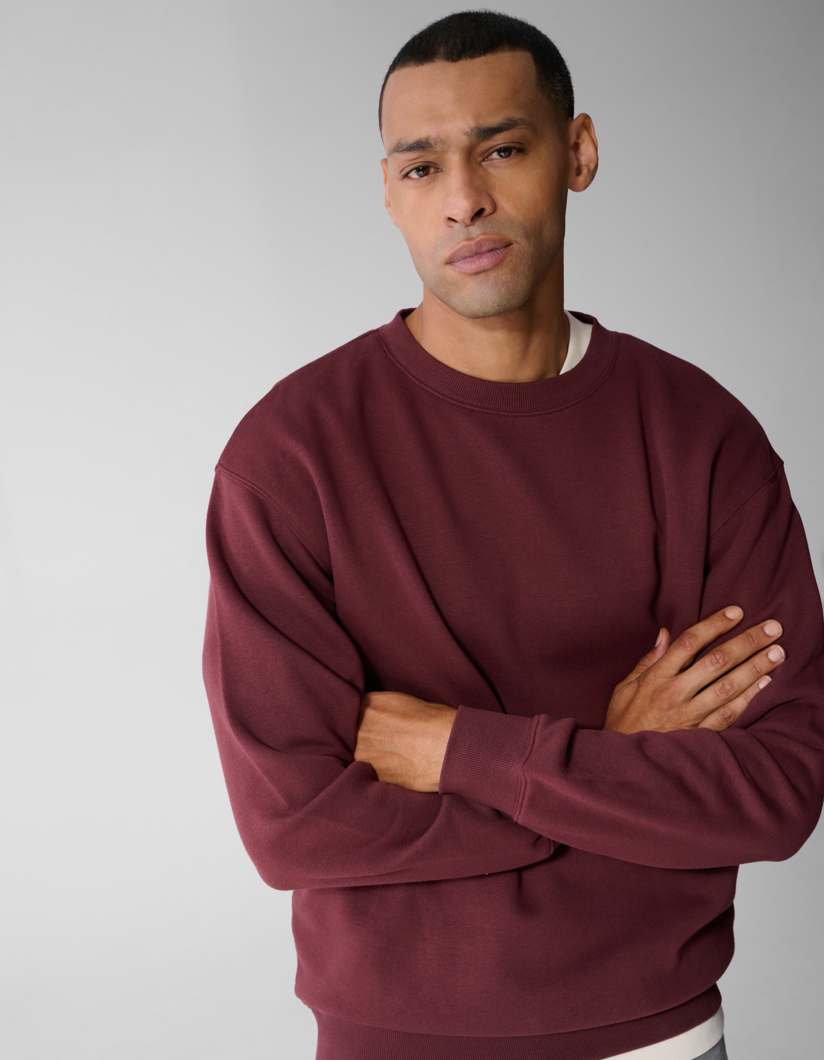 Crewneck Trui Donkerrood SHOEBY MEN