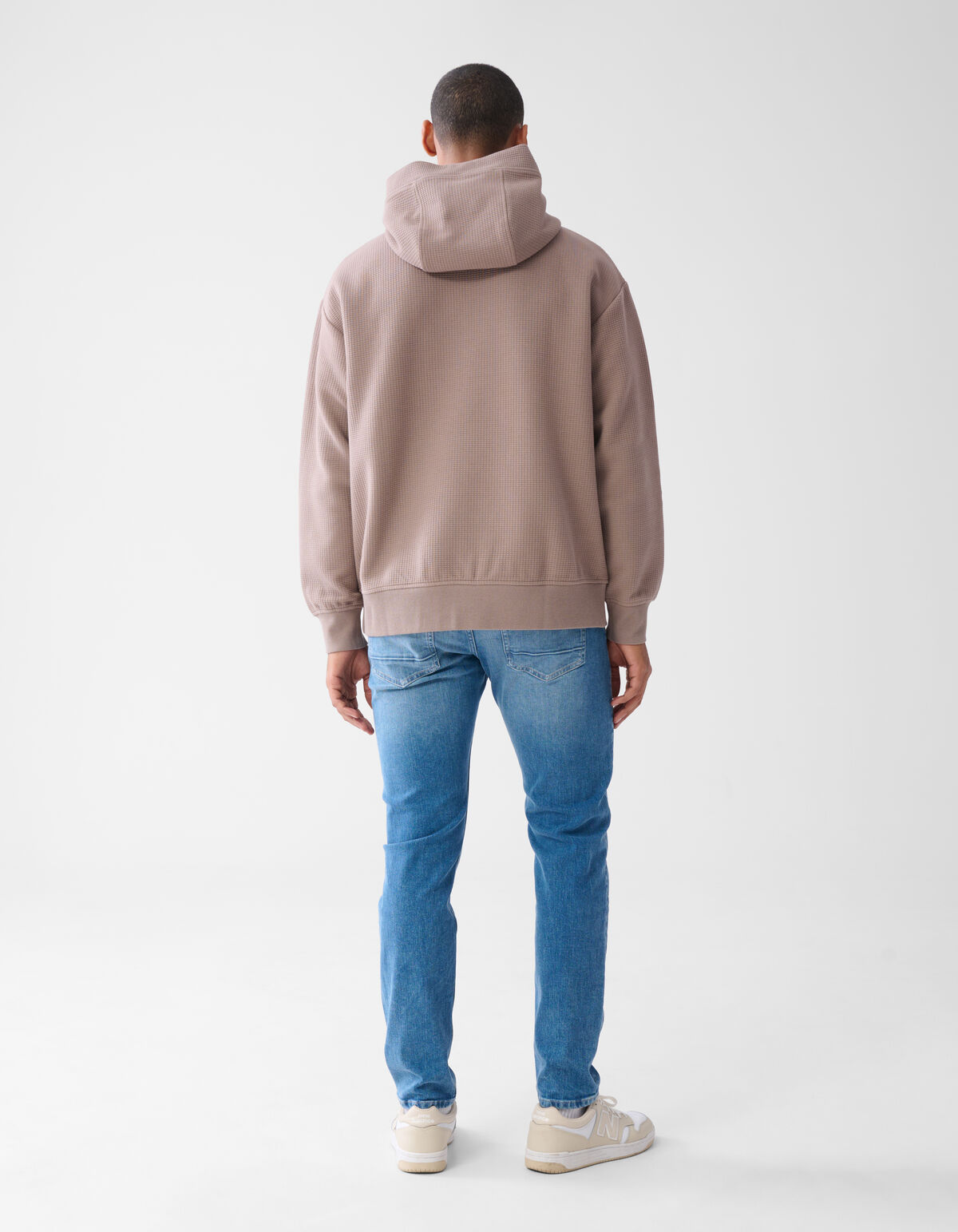 Jacquard Hoodie Lichtbruin SHOEBY MEN