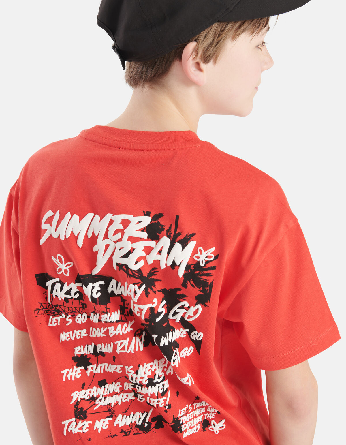 Puff T-shirt Rood SHOEBY BOYS