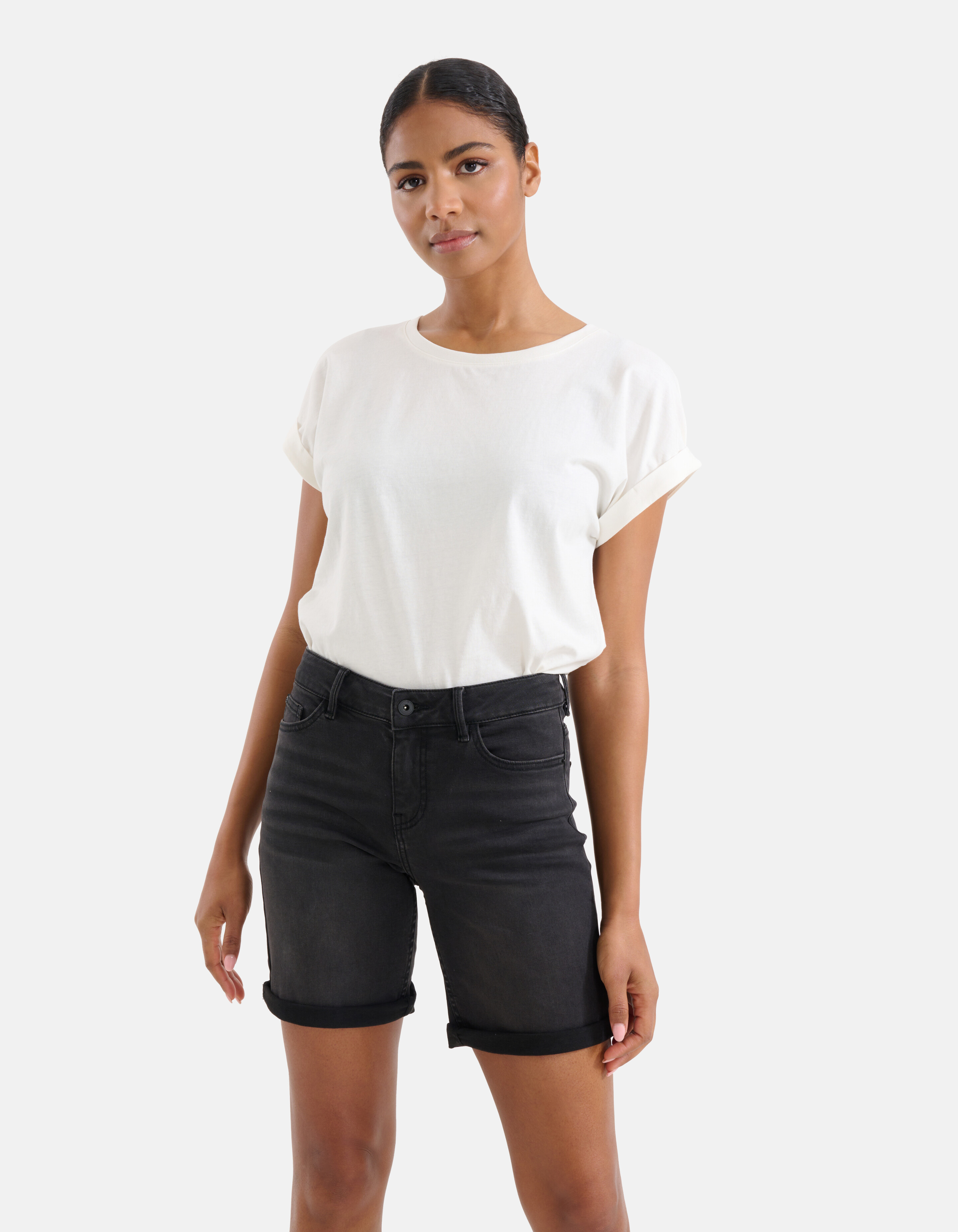 Denim Short Zwart SHOEBY WOMEN