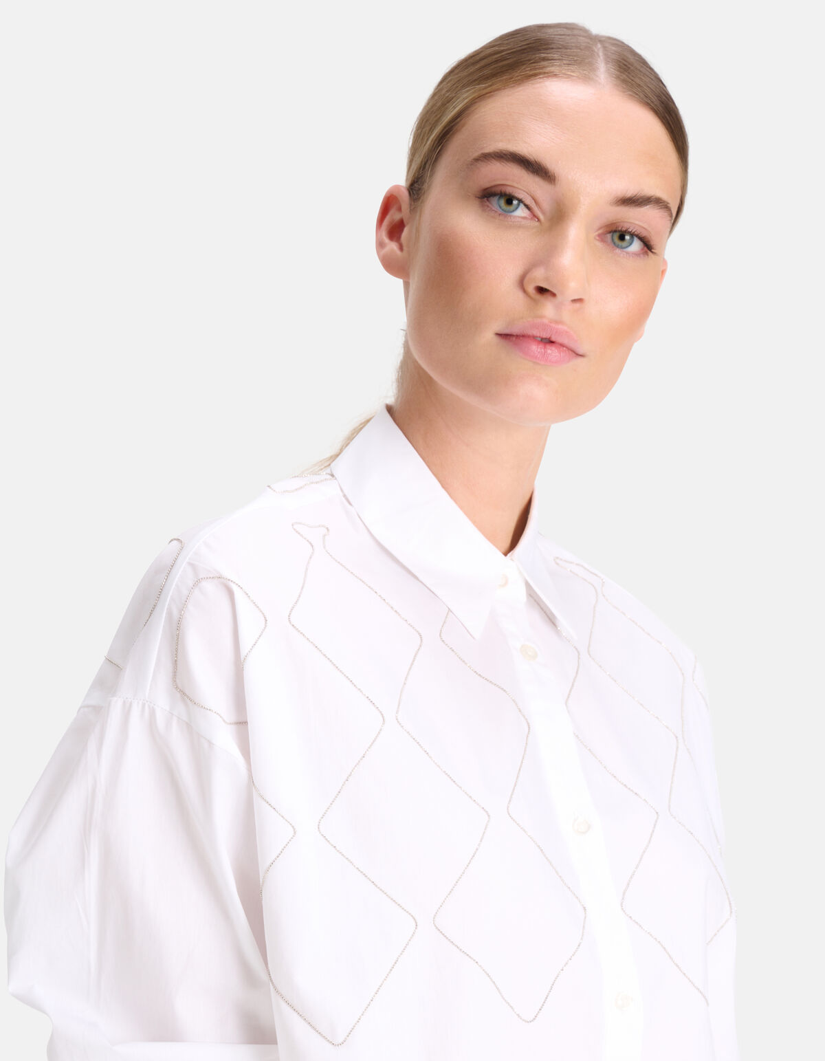 Chain Poplin Blouse Wit By Mieke SHOEBY WOMEN