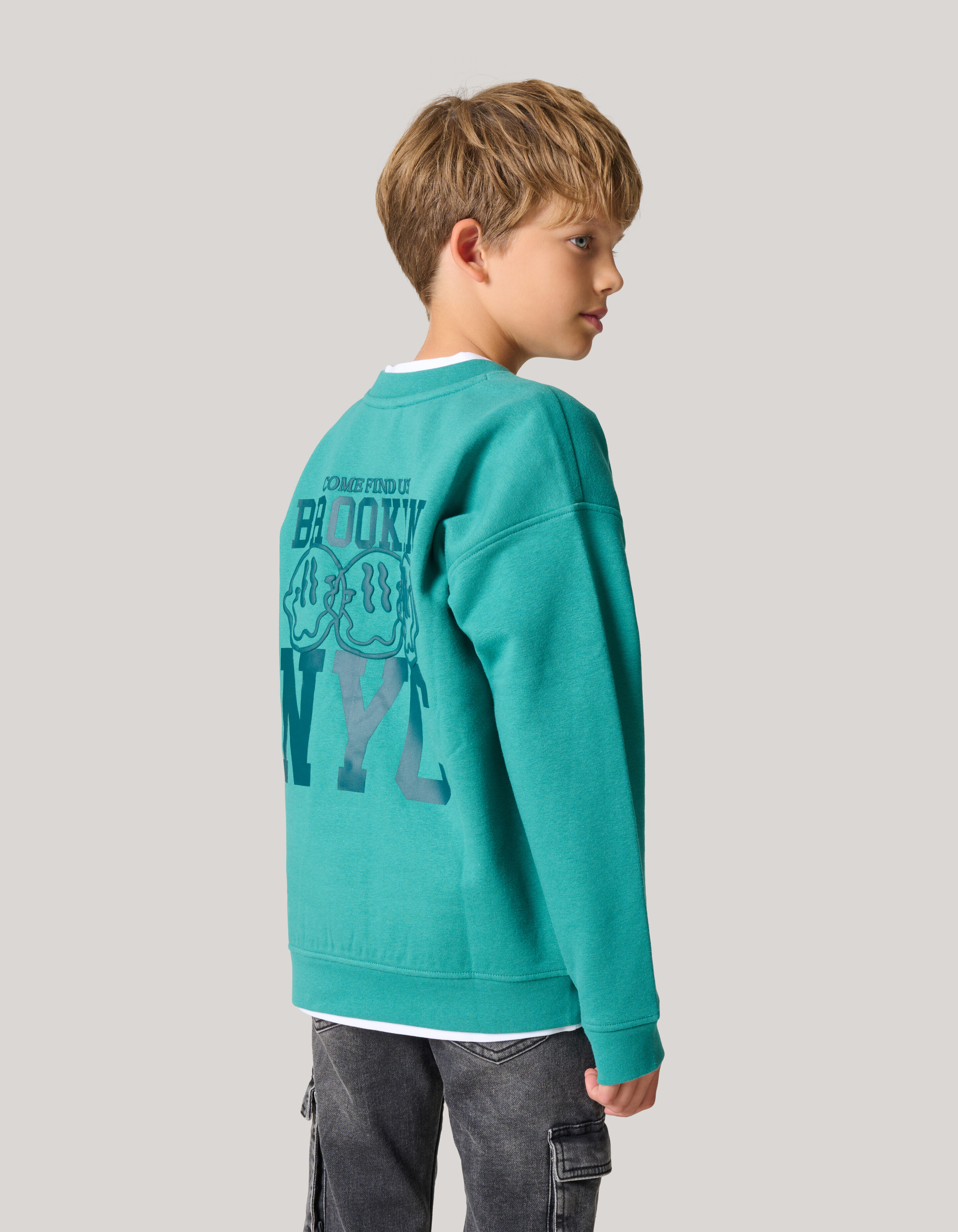 Artwork Sweater Groen SHOEBY BOYS