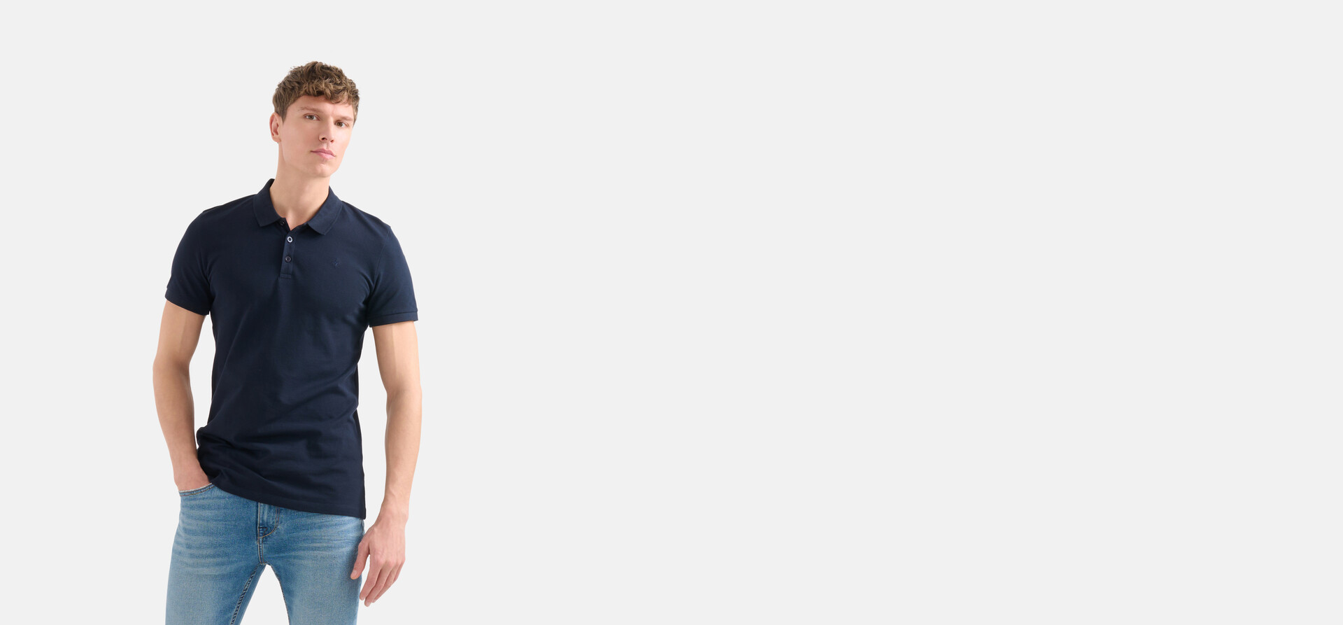 Basis Polo Donkerblauw SHOEBY MEN
