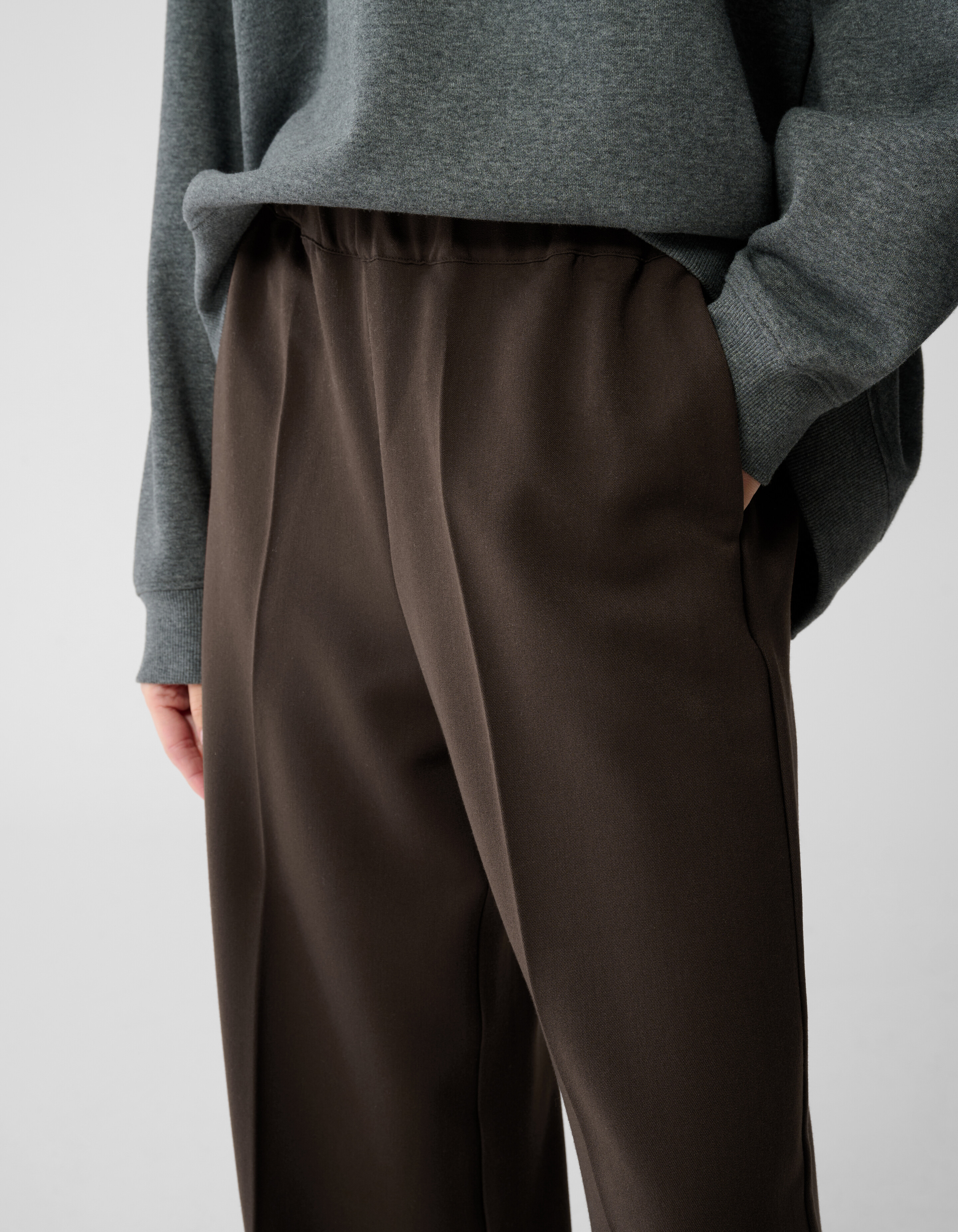 Wide Leg Fit Broek Donkerbruin By Lonneke SHOEBY WOMEN