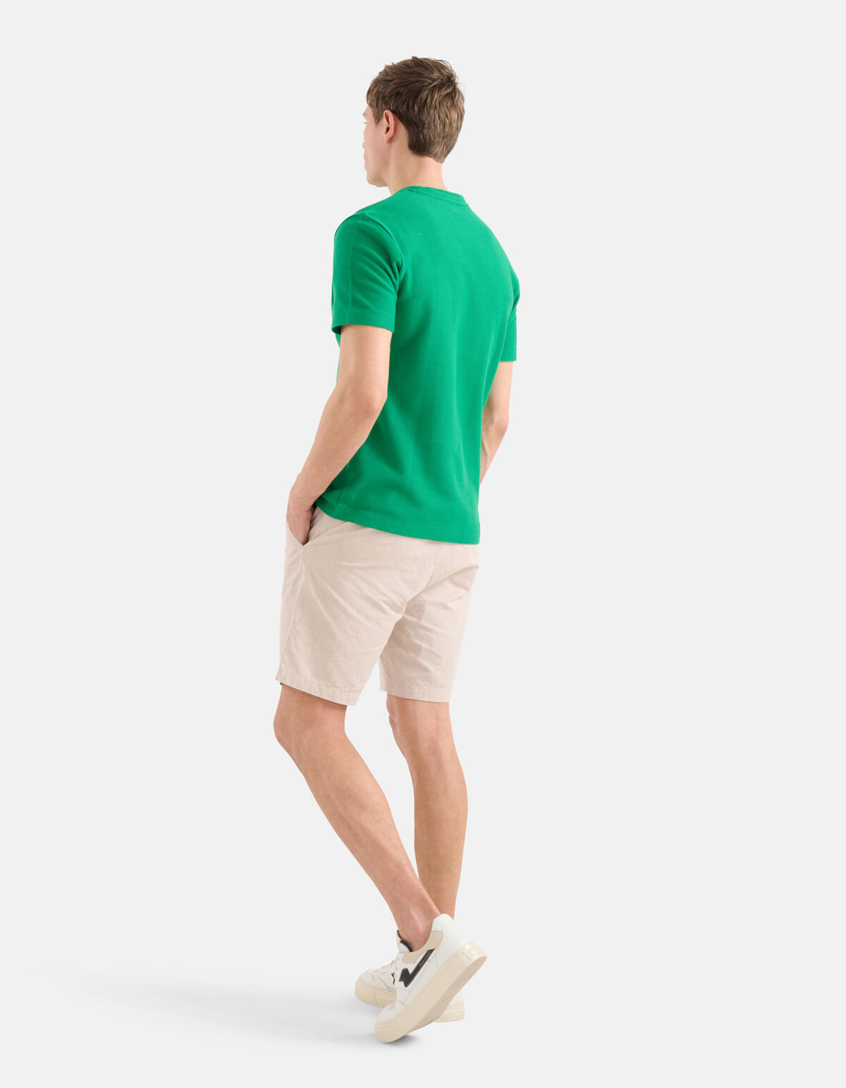 Structuur T-shirt Groen SHOEBY MEN