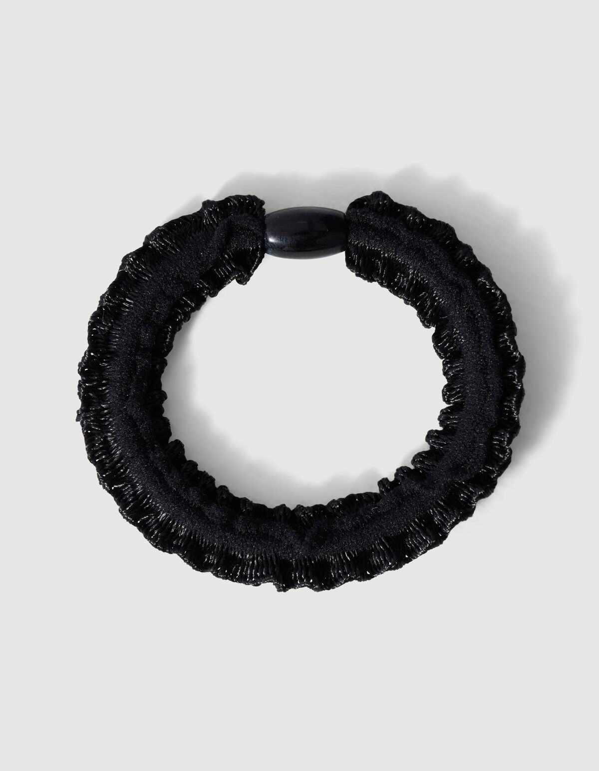 Small Ruffle Haarelastiek Zwart SHOEBY ACCESSOIRES
