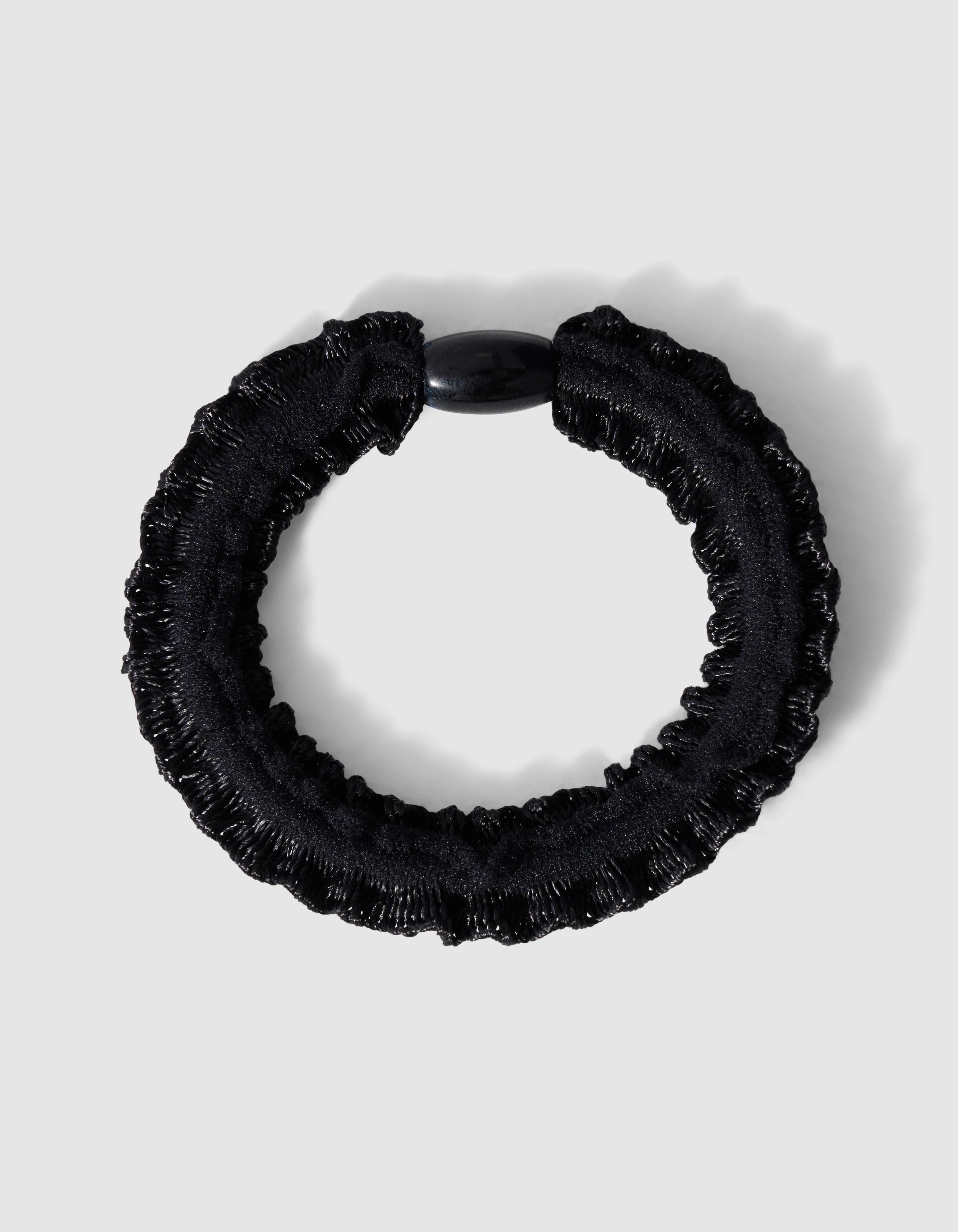 Small Ruffle Haarelastiek Zwart SHOEBY ACCESSOIRES