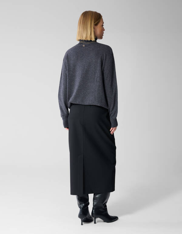 Gebreide Coltrui Donkergrijs By Lonneke SHOEBY WOMEN