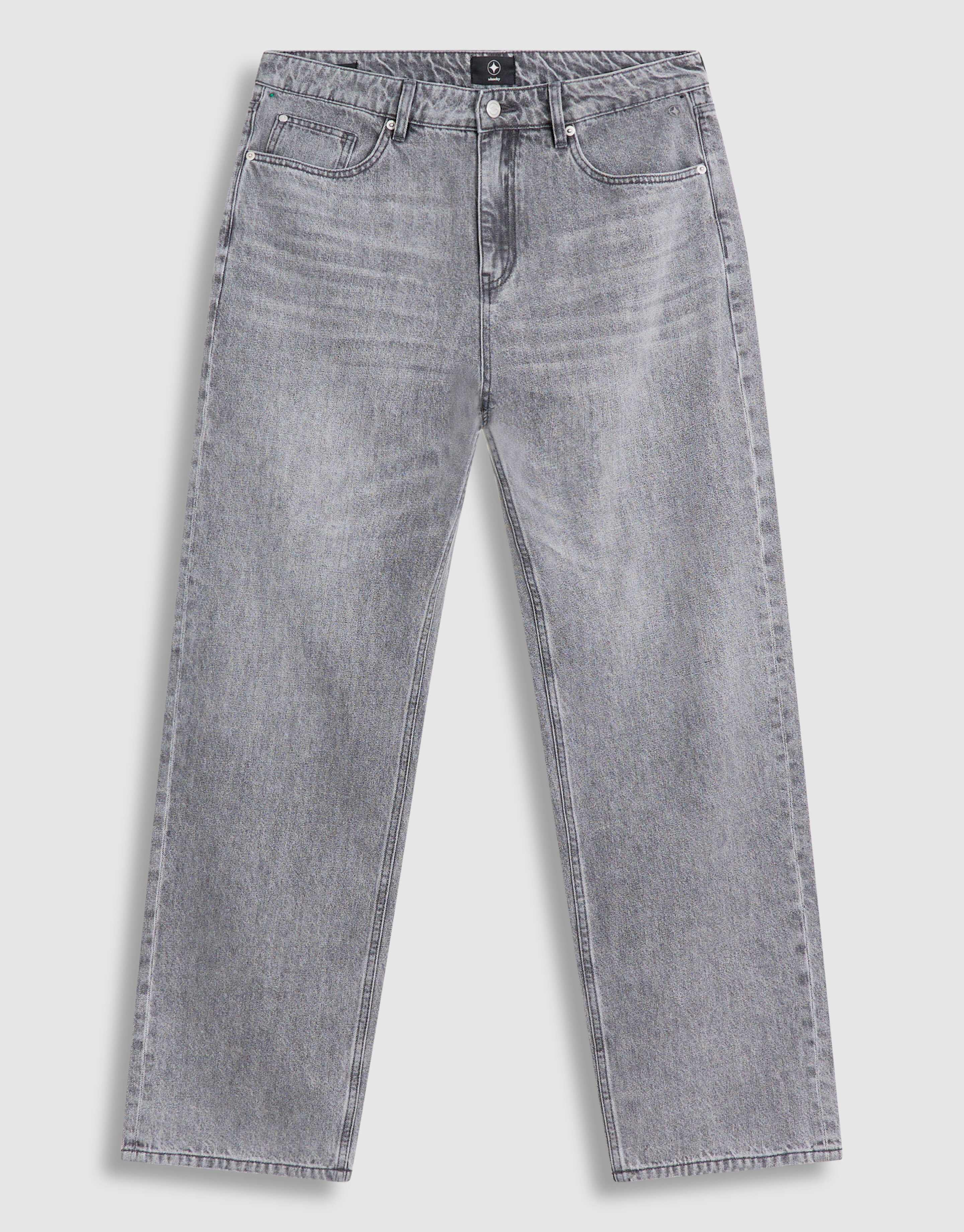 Baggy Fit Jeans Grijs L34 SHOEBY MEN