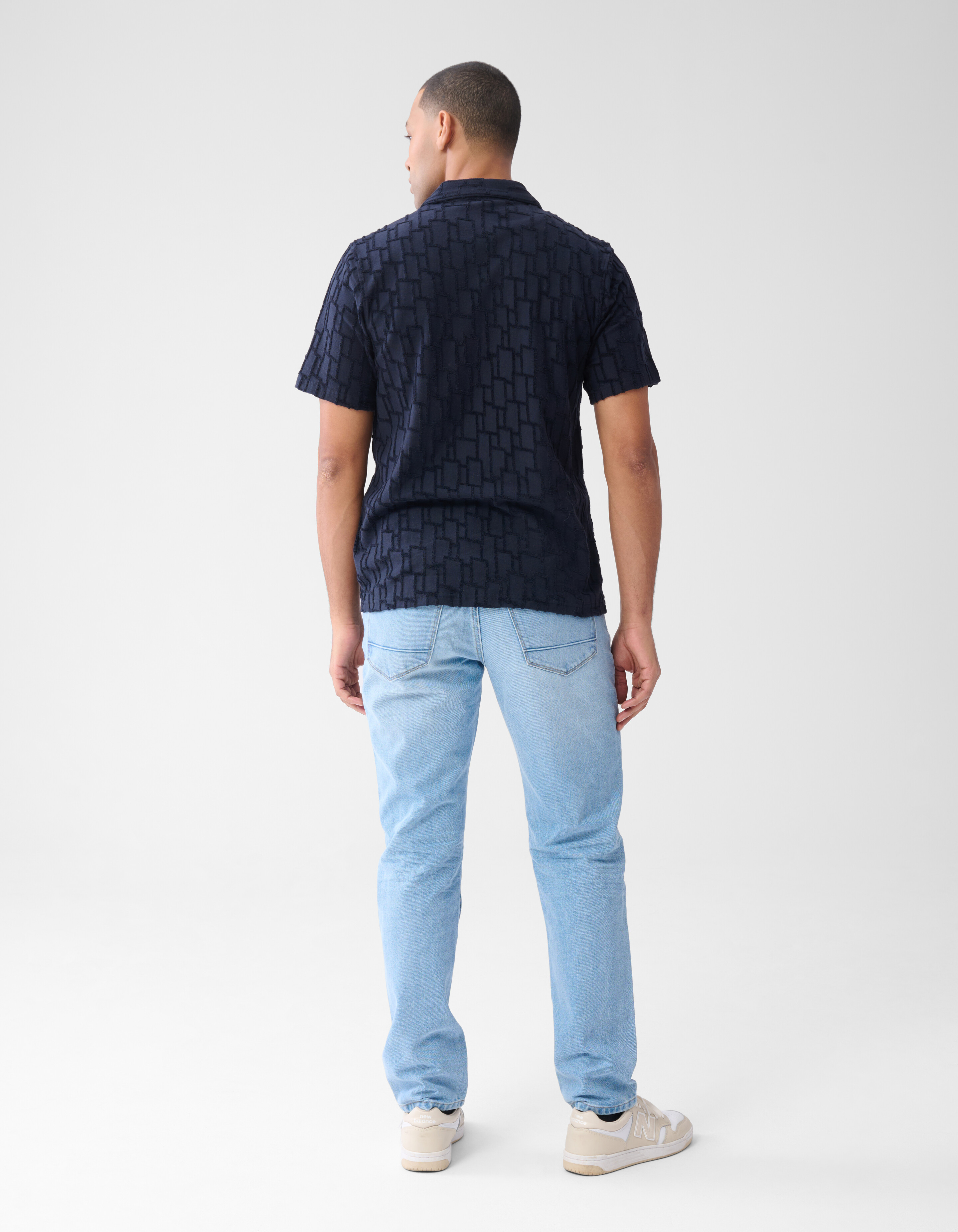 Tapered Fit Jeans Bleached L32 SHOEBY MEN