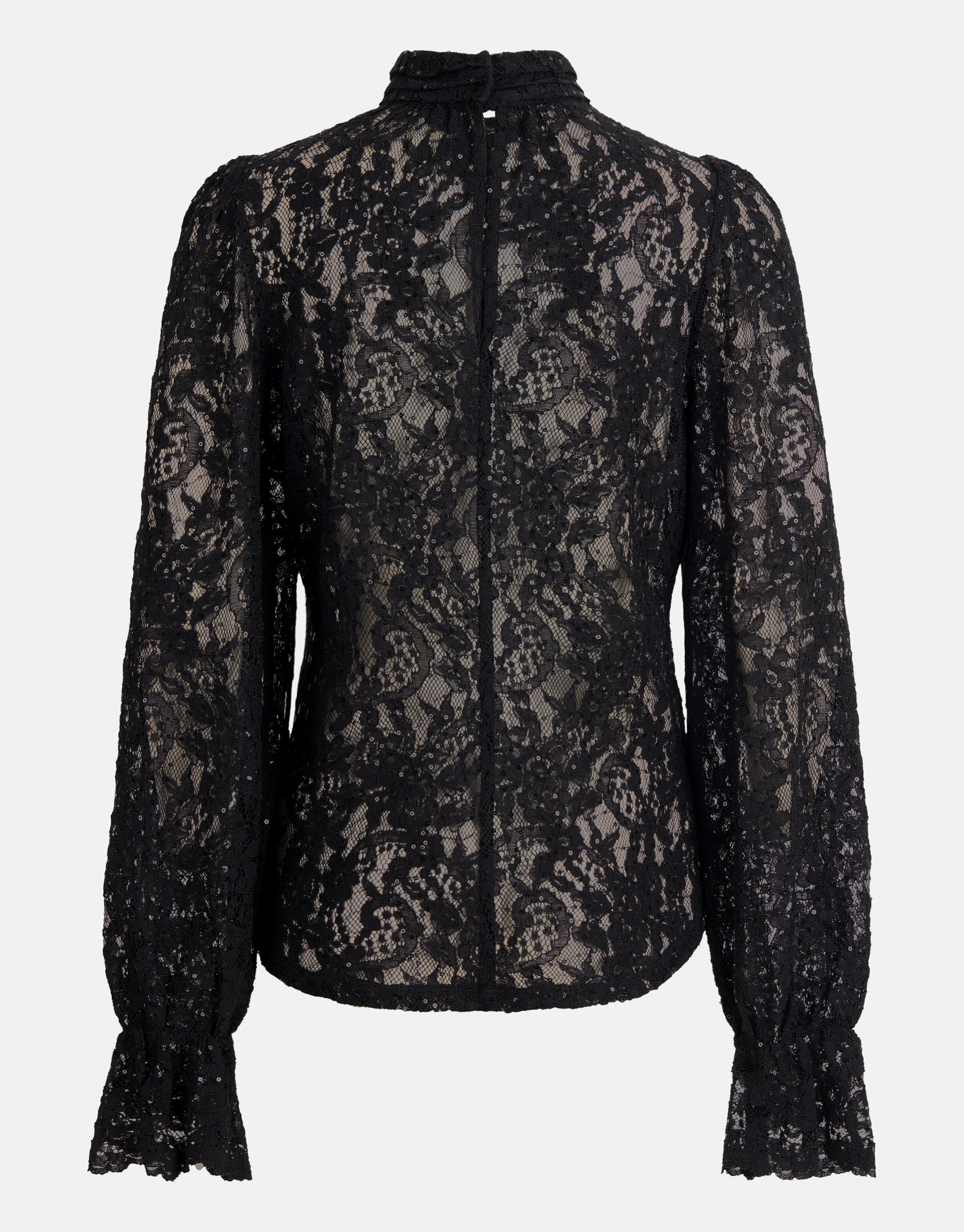 Kanten Pailletten Top Zwart By Fred SHOEBY WOMEN
