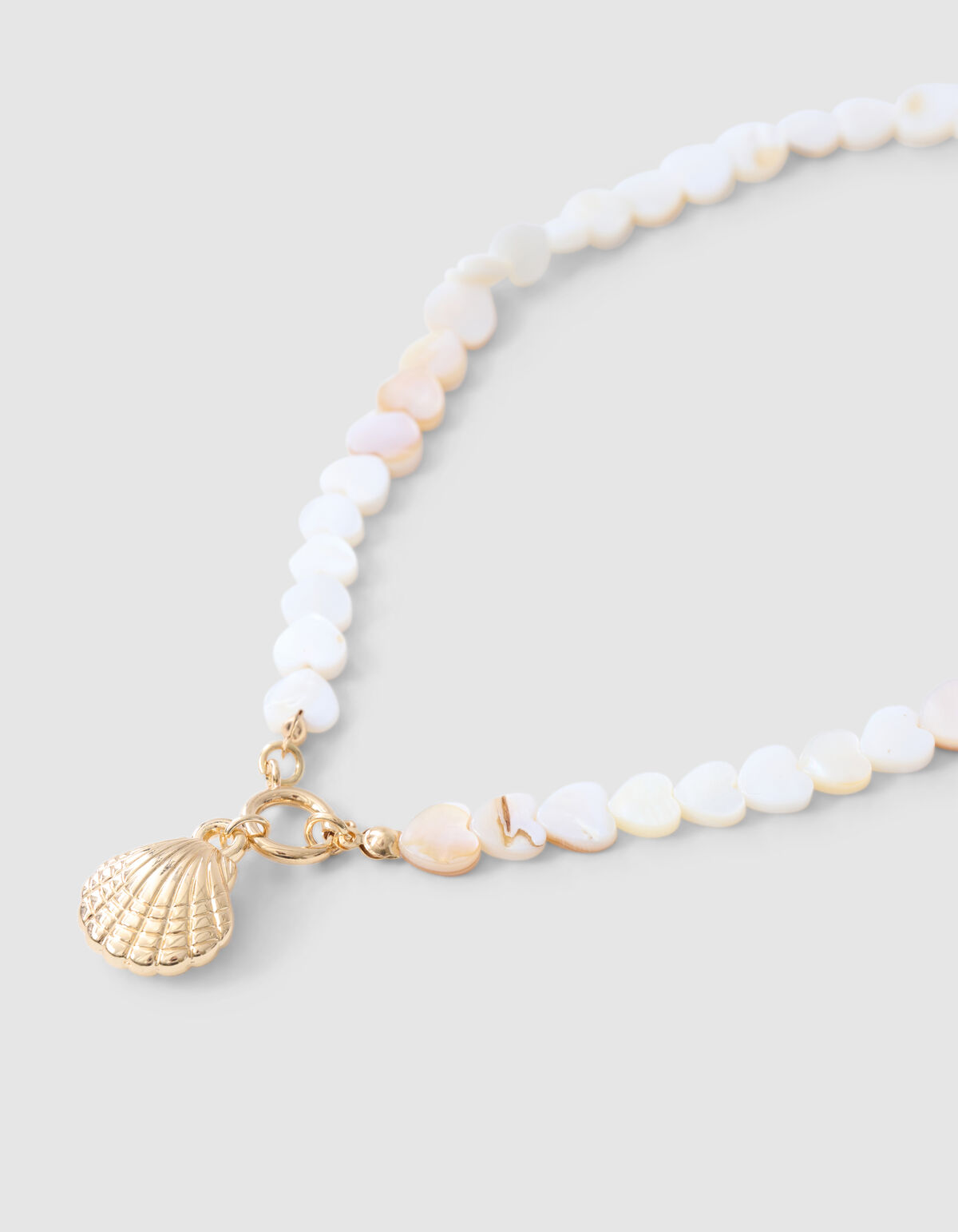 Parel Heart Ketting Wit SHOEBY ACCESSOIRES