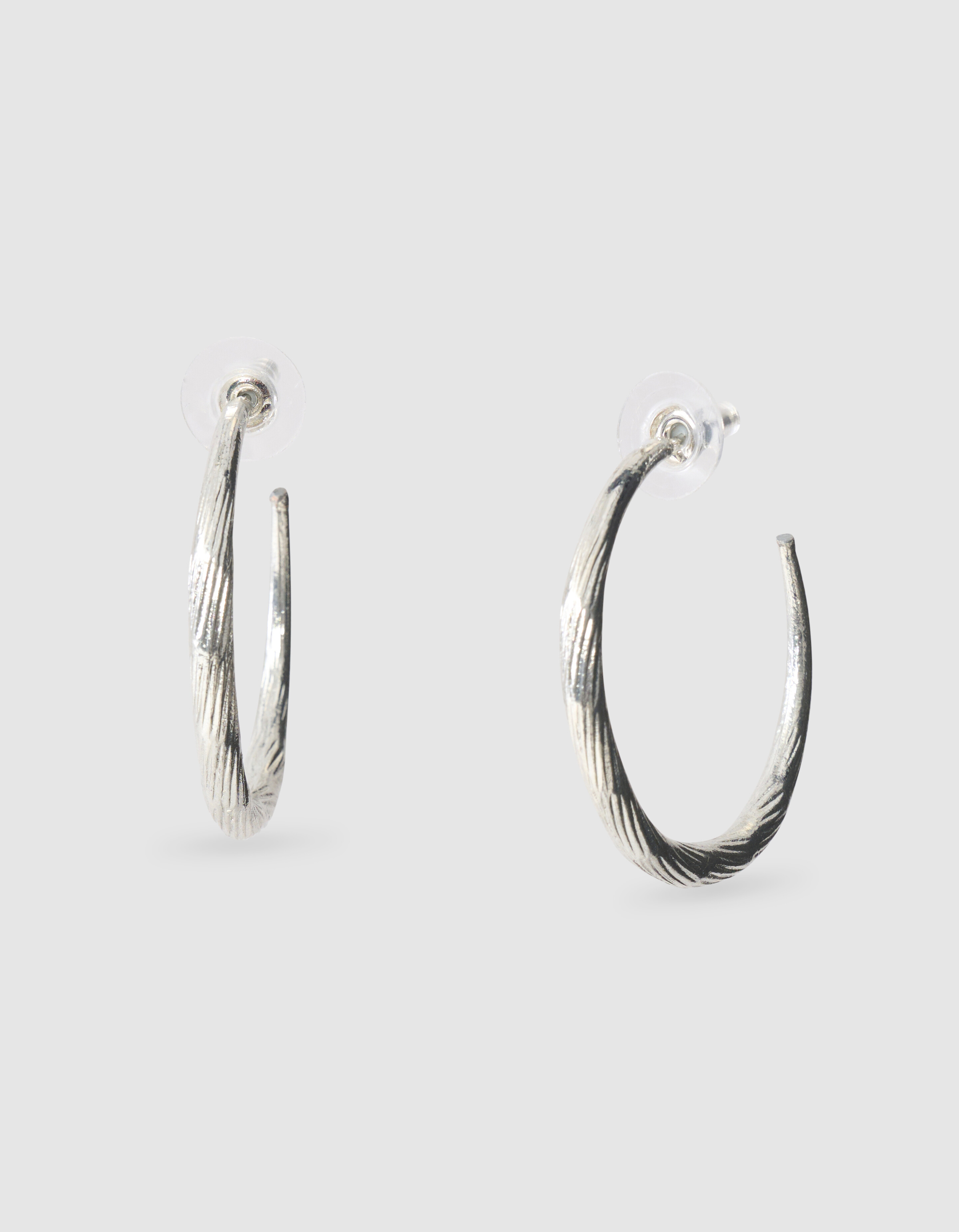 Hammerd Hoop Oorbellen Zilver SHOEBY ACCESSOIRES