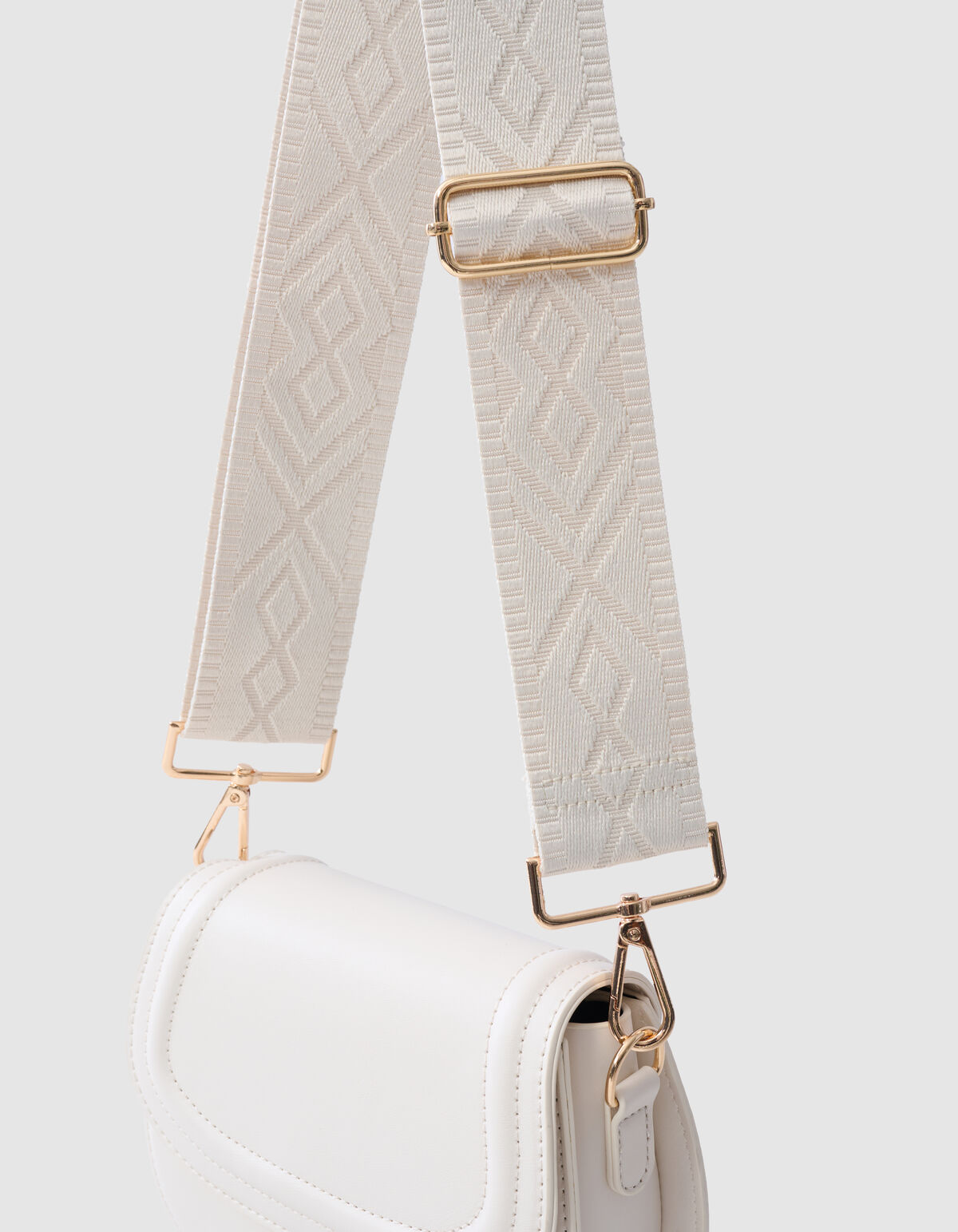 Structuur Strap Gebroken Wit SHOEBY ACCESSOIRES