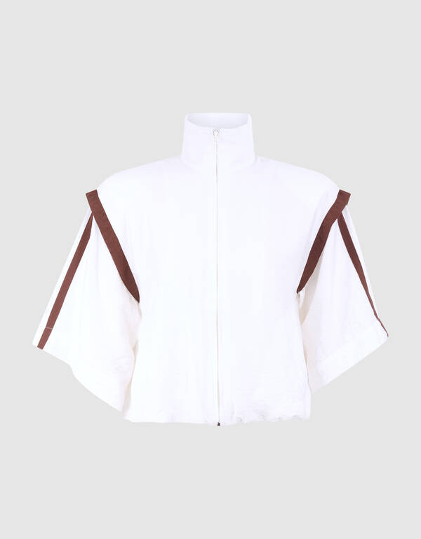 Sporty Tracksuit Blouse Gebroken Wit SHOEBY WOMEN