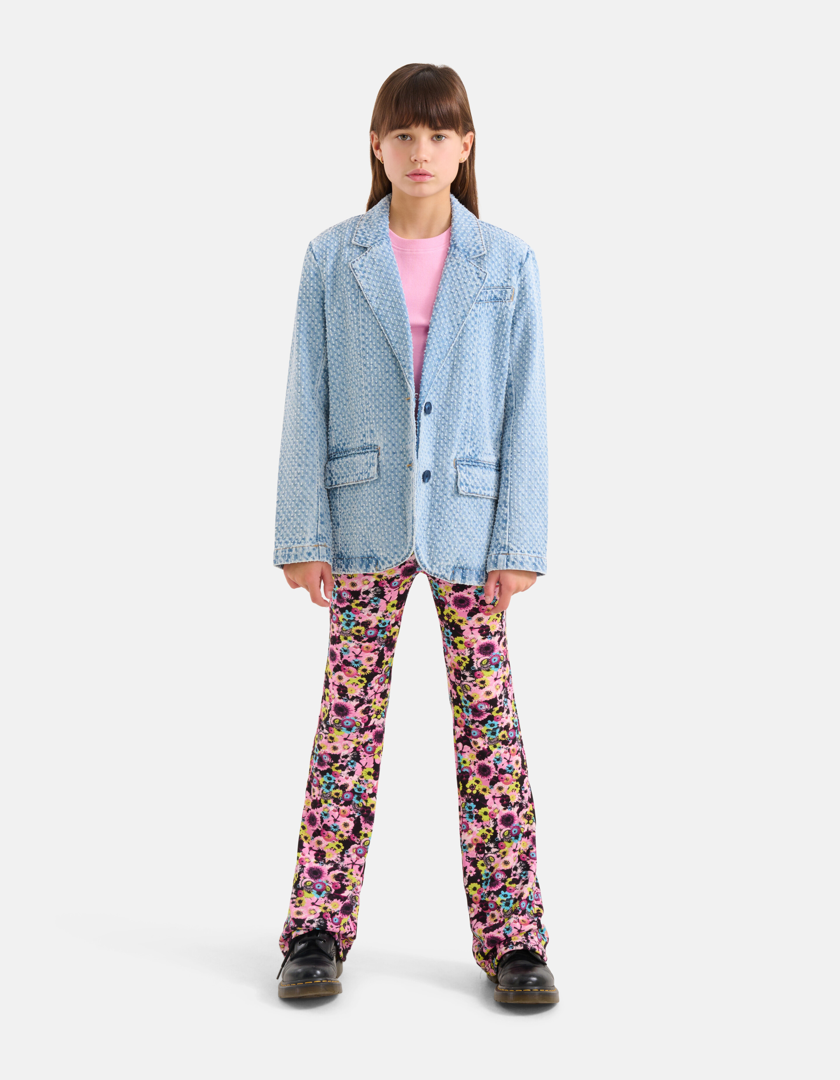 Structuur Denim Blazer Bleached SHOEBY GIRLS