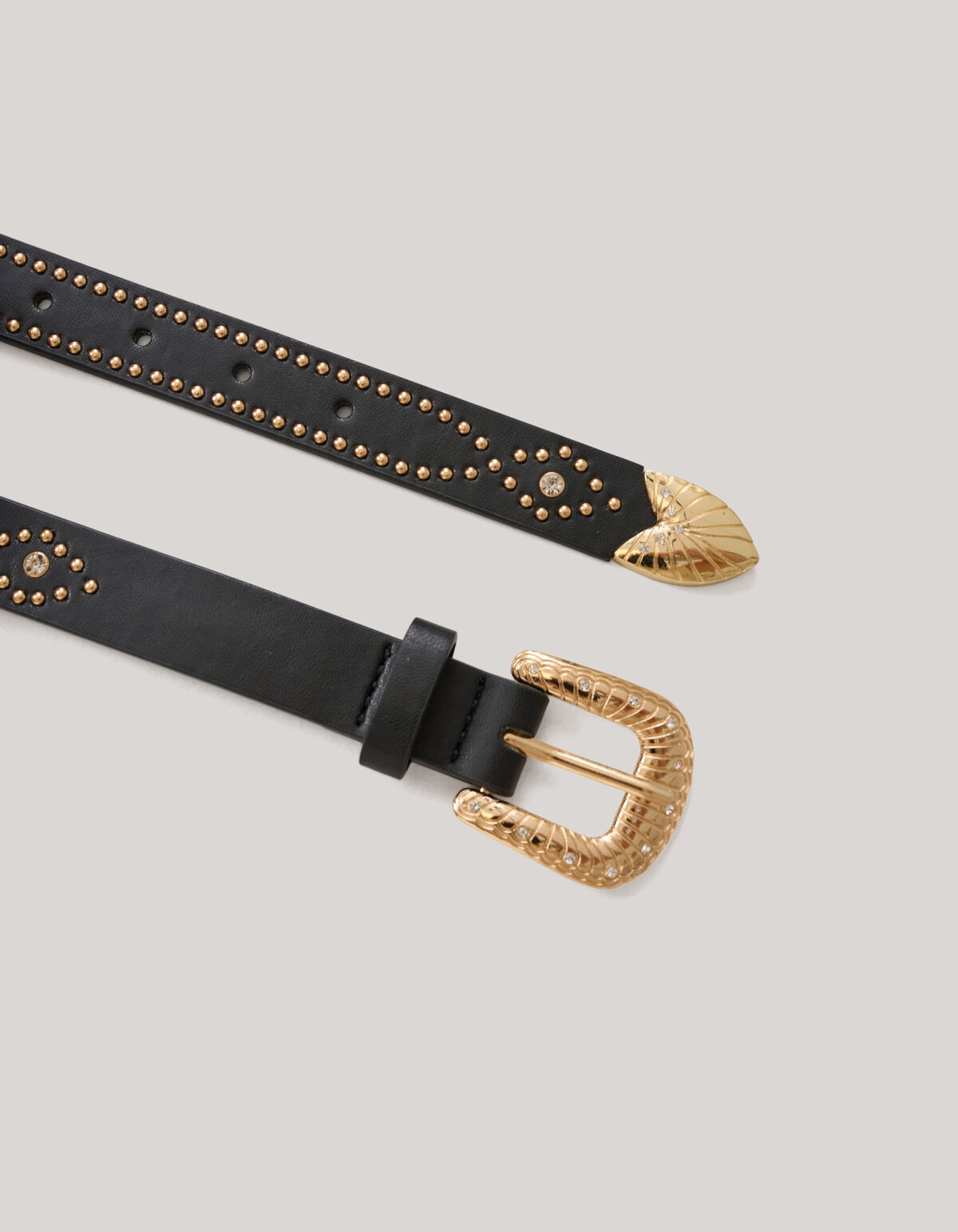 Studded Riem Zwart SHOEBY ACCESSOIRES