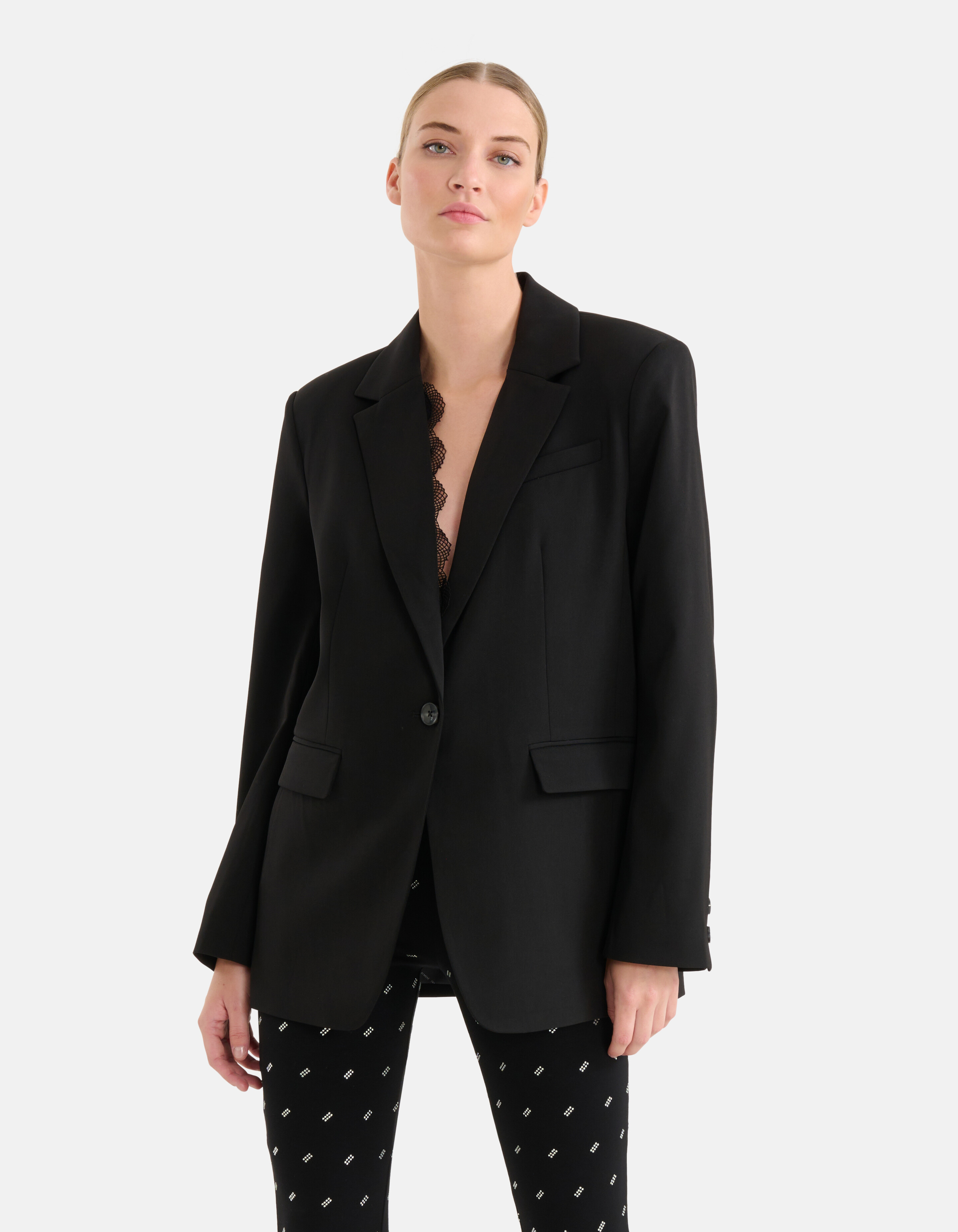 Kanten Blazer Zwart By Mieke SHOEBY WOMEN