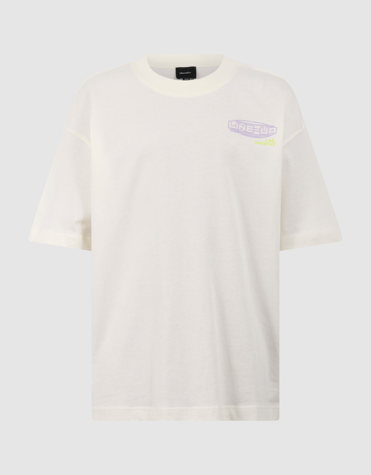 Line Up Artwork T-shirt Gebroken Wit SHOEBY BOYS