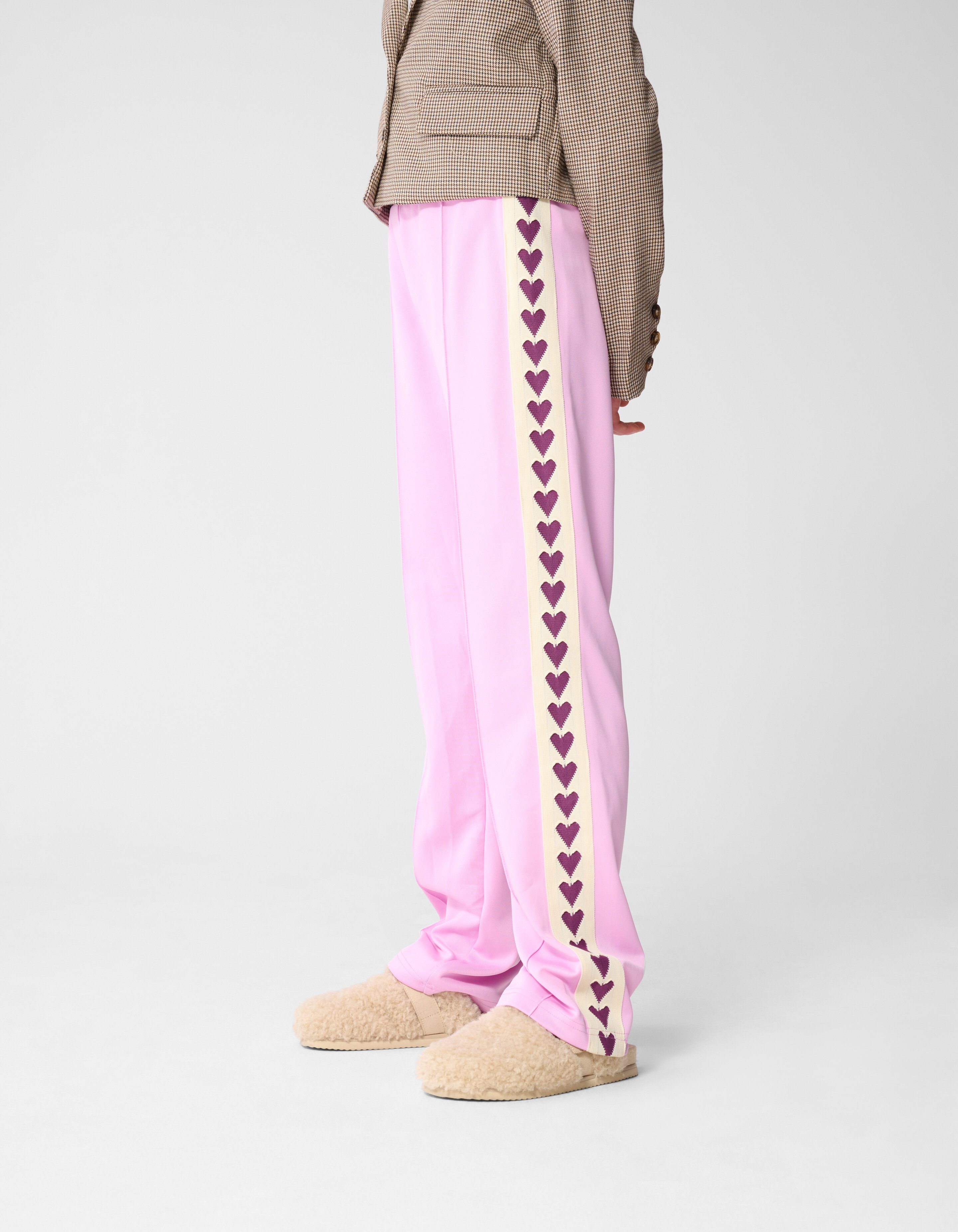 Sporty Heart Wide Leg Broek Roze SHOEBY GIRLS